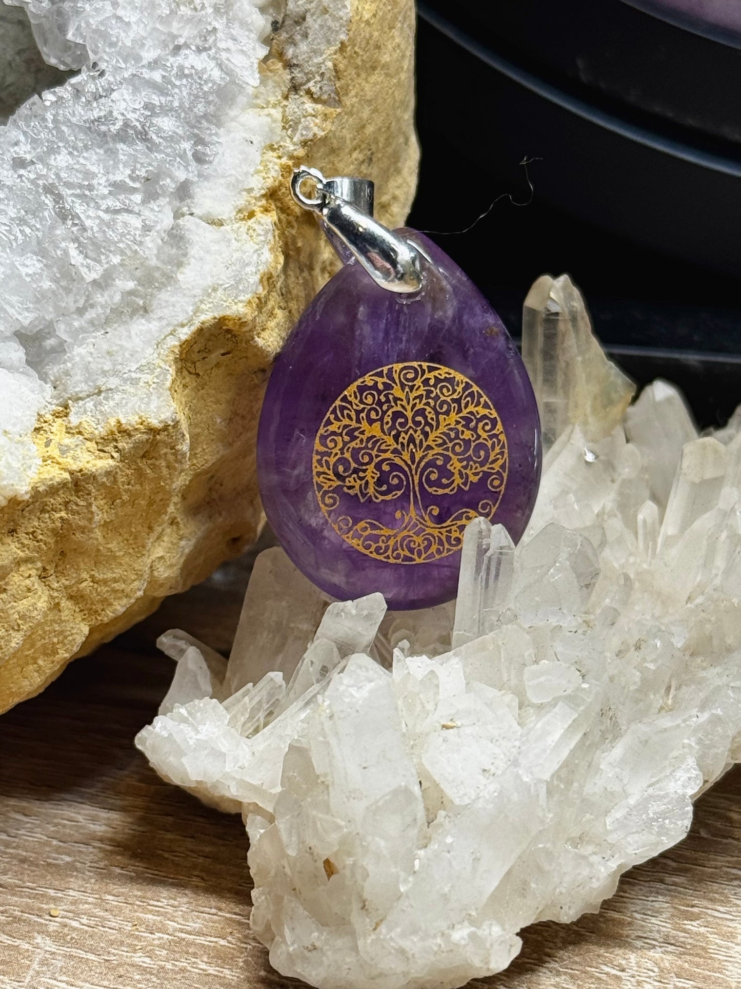 Pendentif goutte d’Améthyste