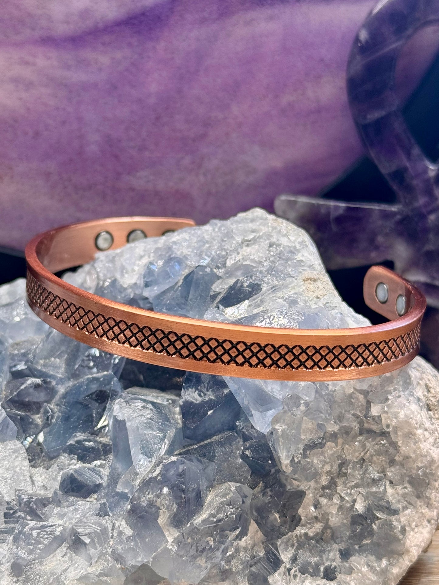 Bracelet en cuivre avec aimants A
