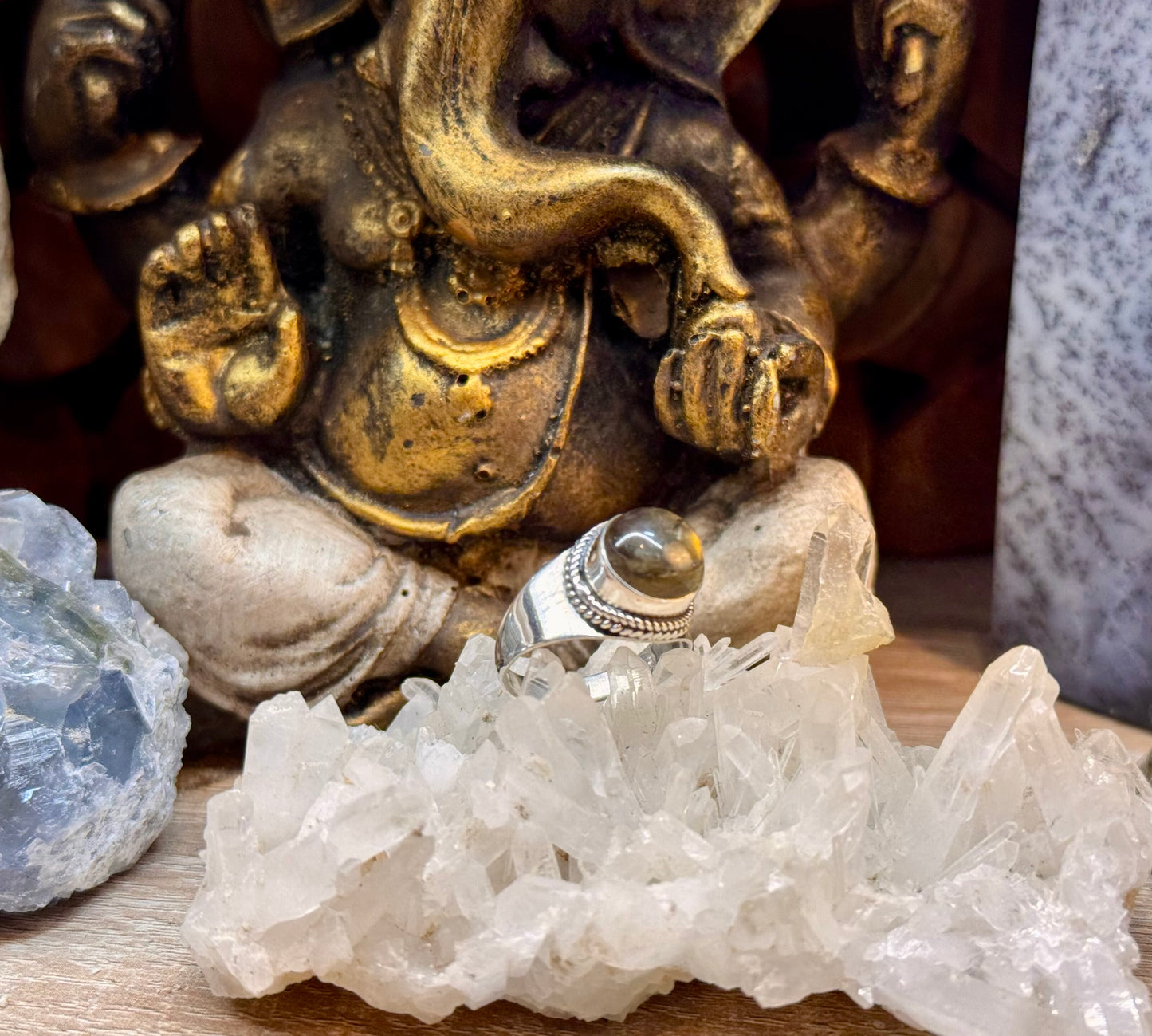 Chevalière labradorite