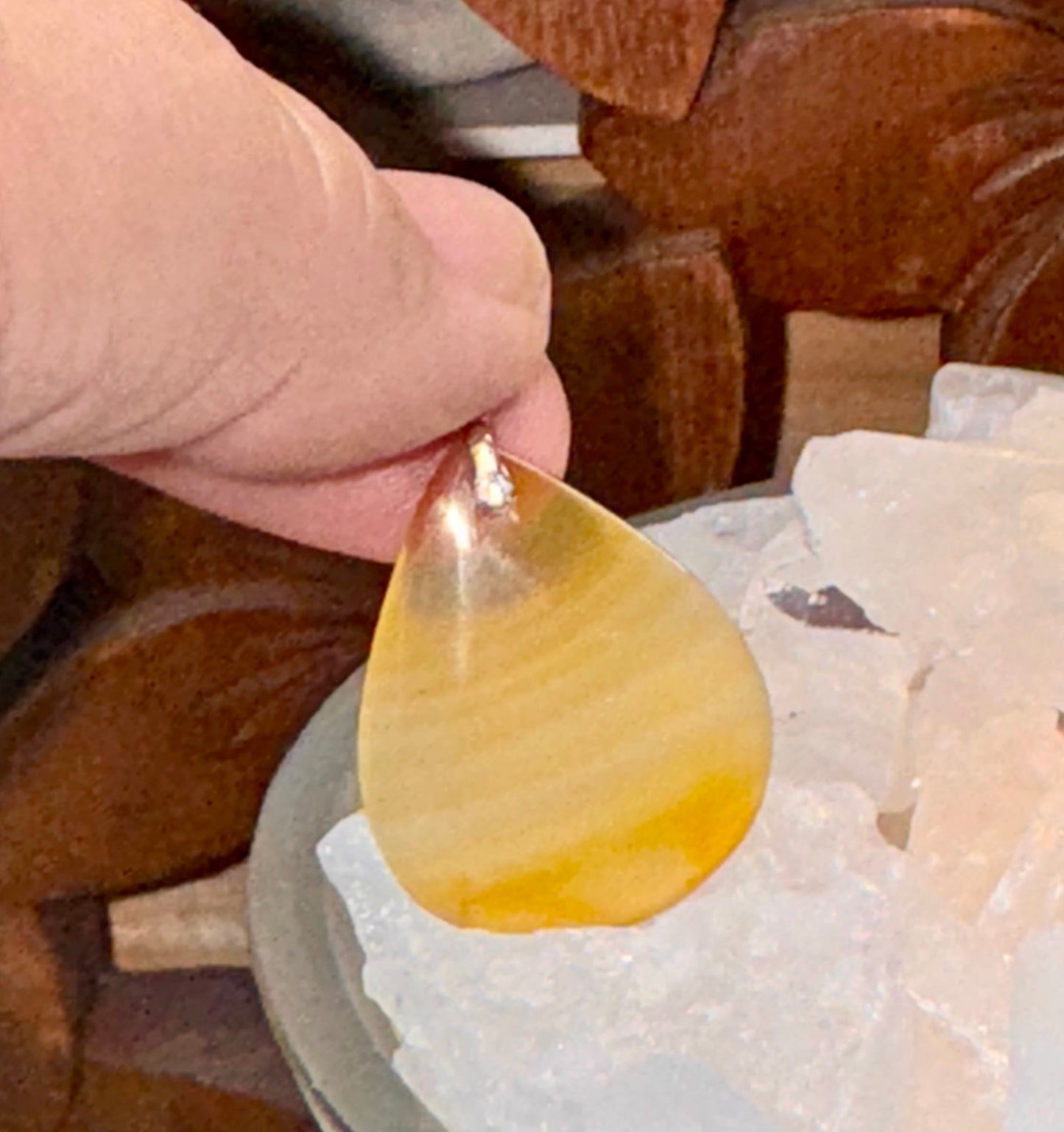 Pendentif en agate Arc-en-ciel