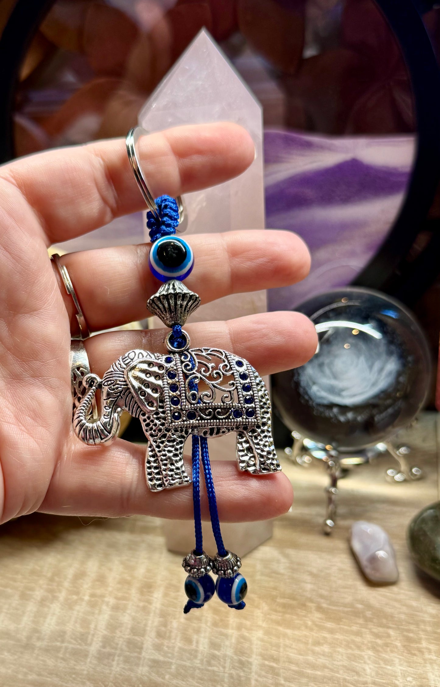 Porte-clé Éléphant et Oeil