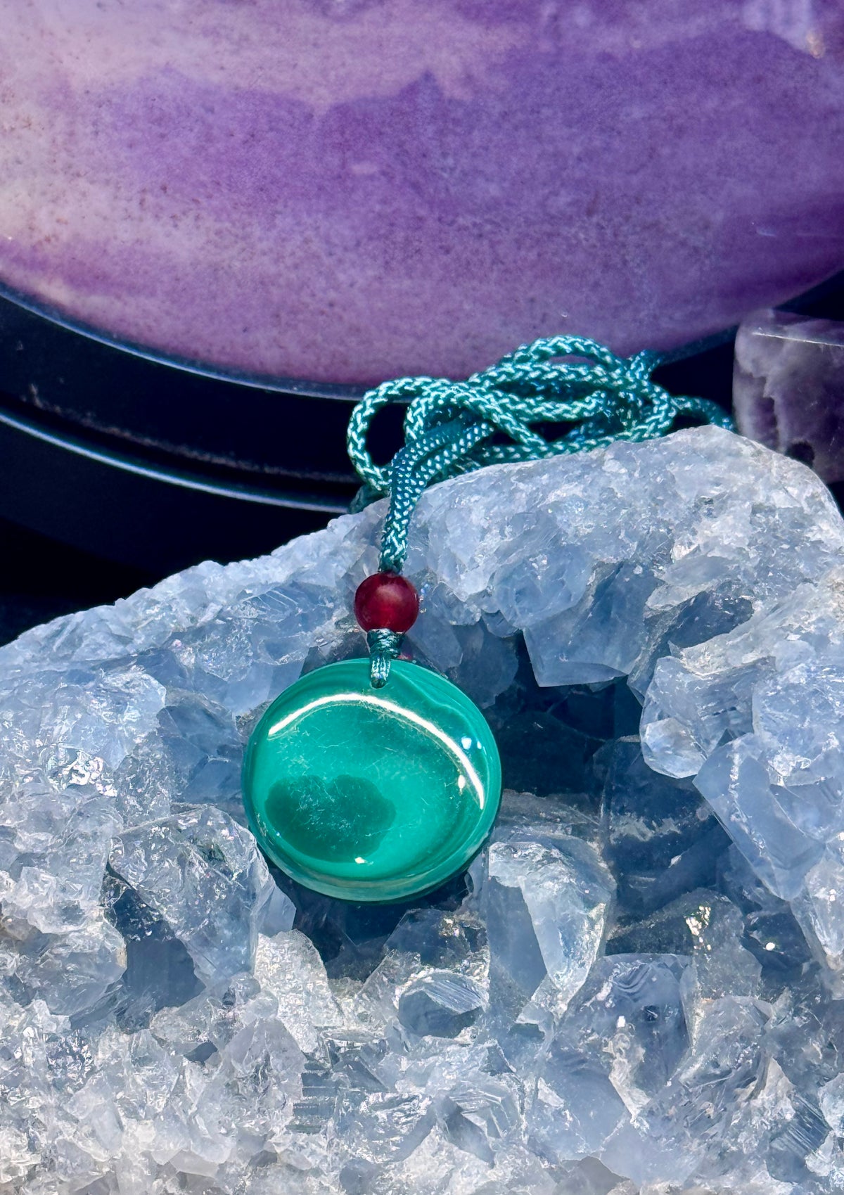 Collier ajustable Malachite 2