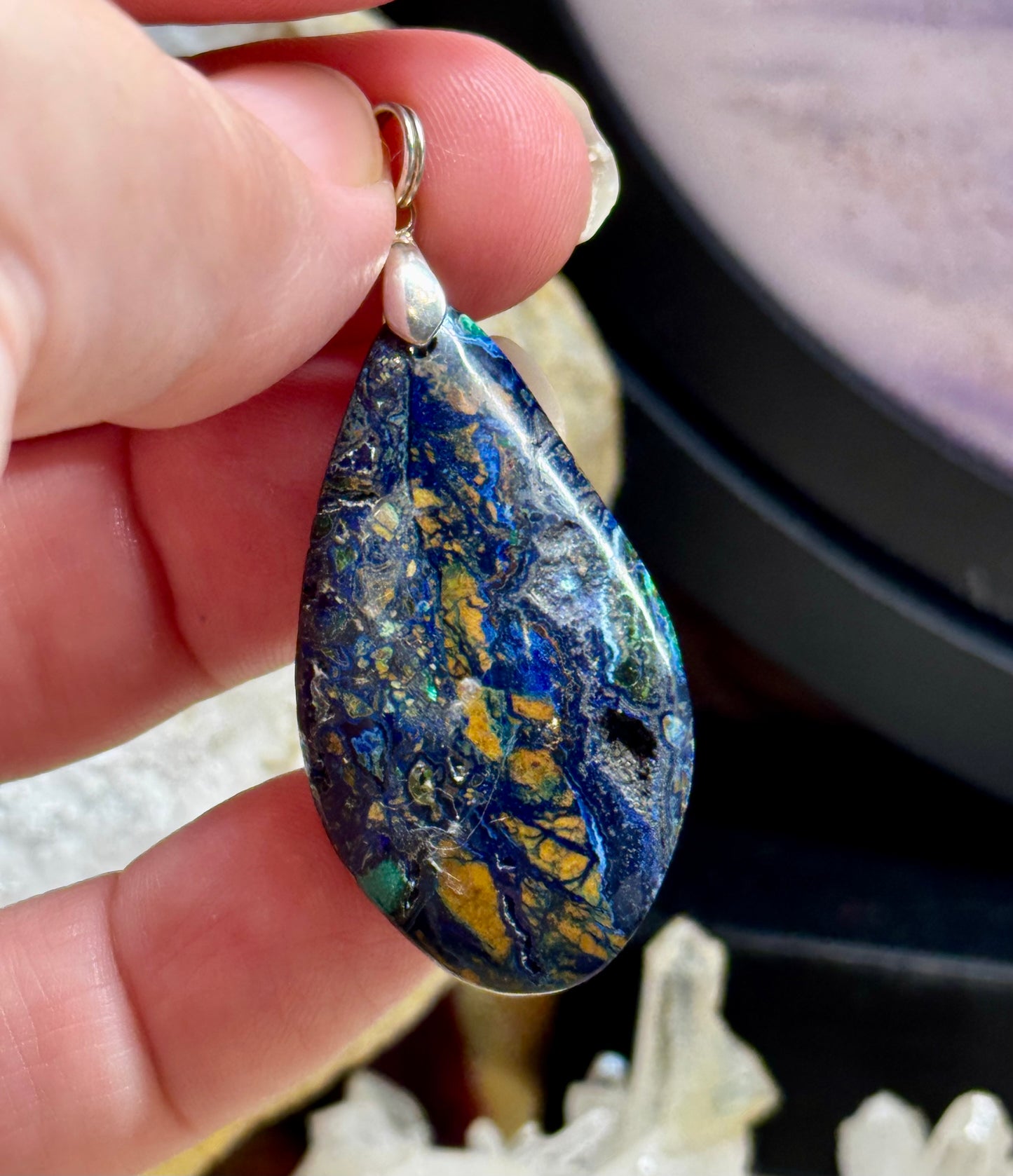 Pendentif d’azurite