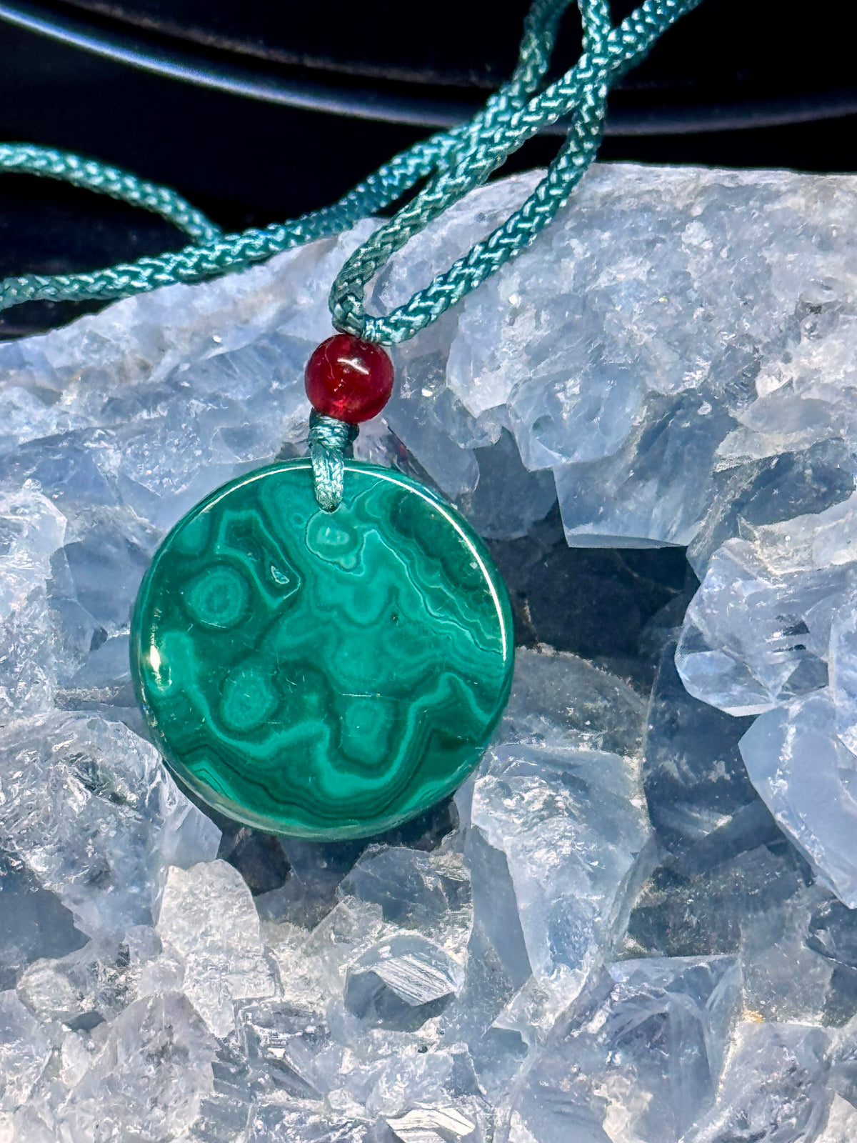 Collier ajustable Malachite 3