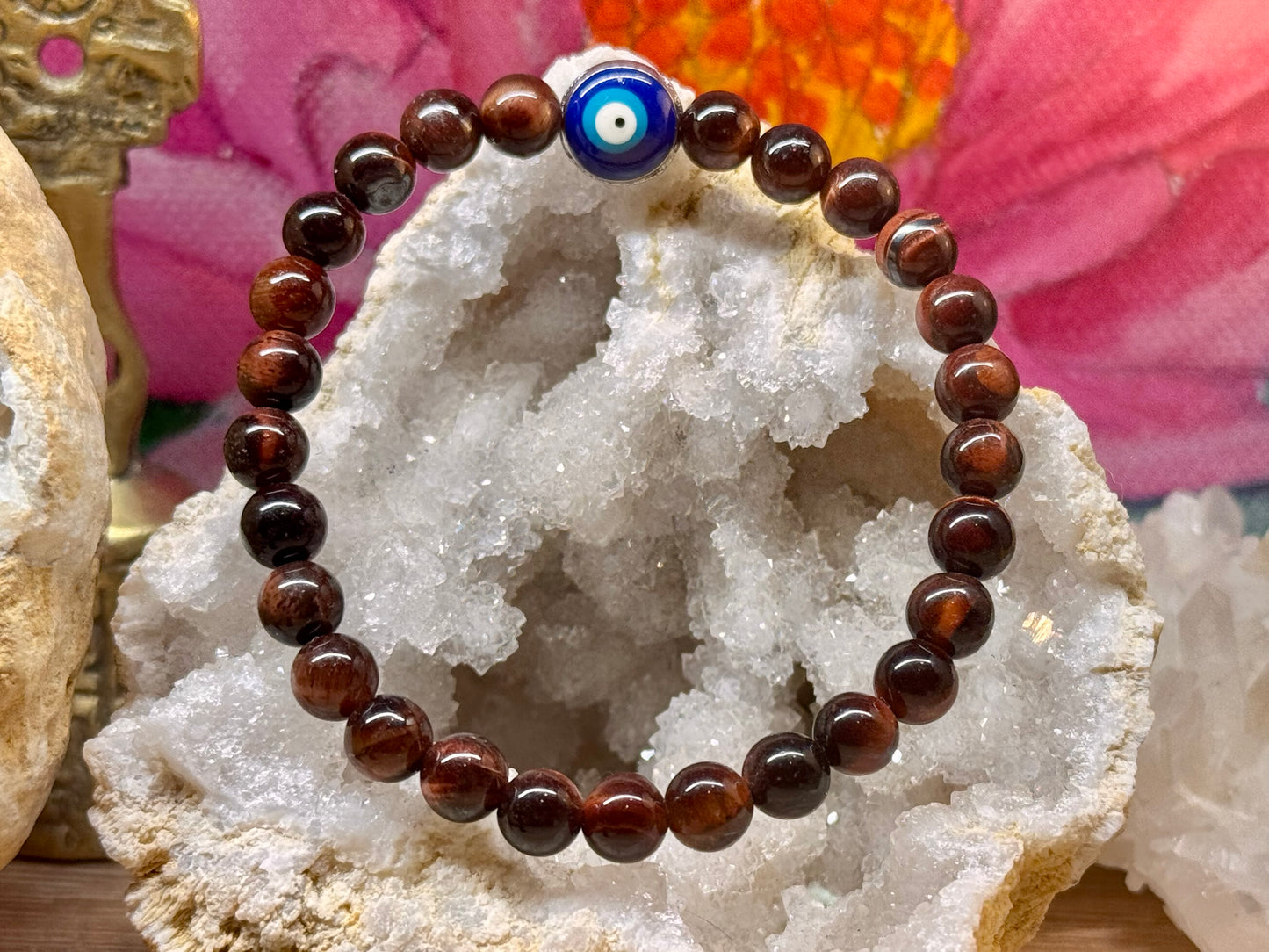 Bracelet de protection Œil de taureau et Œil de Nazar
