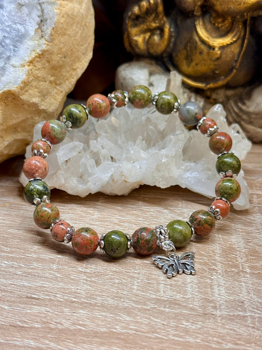 Bracelet Unakite "Équilibre et Calme"