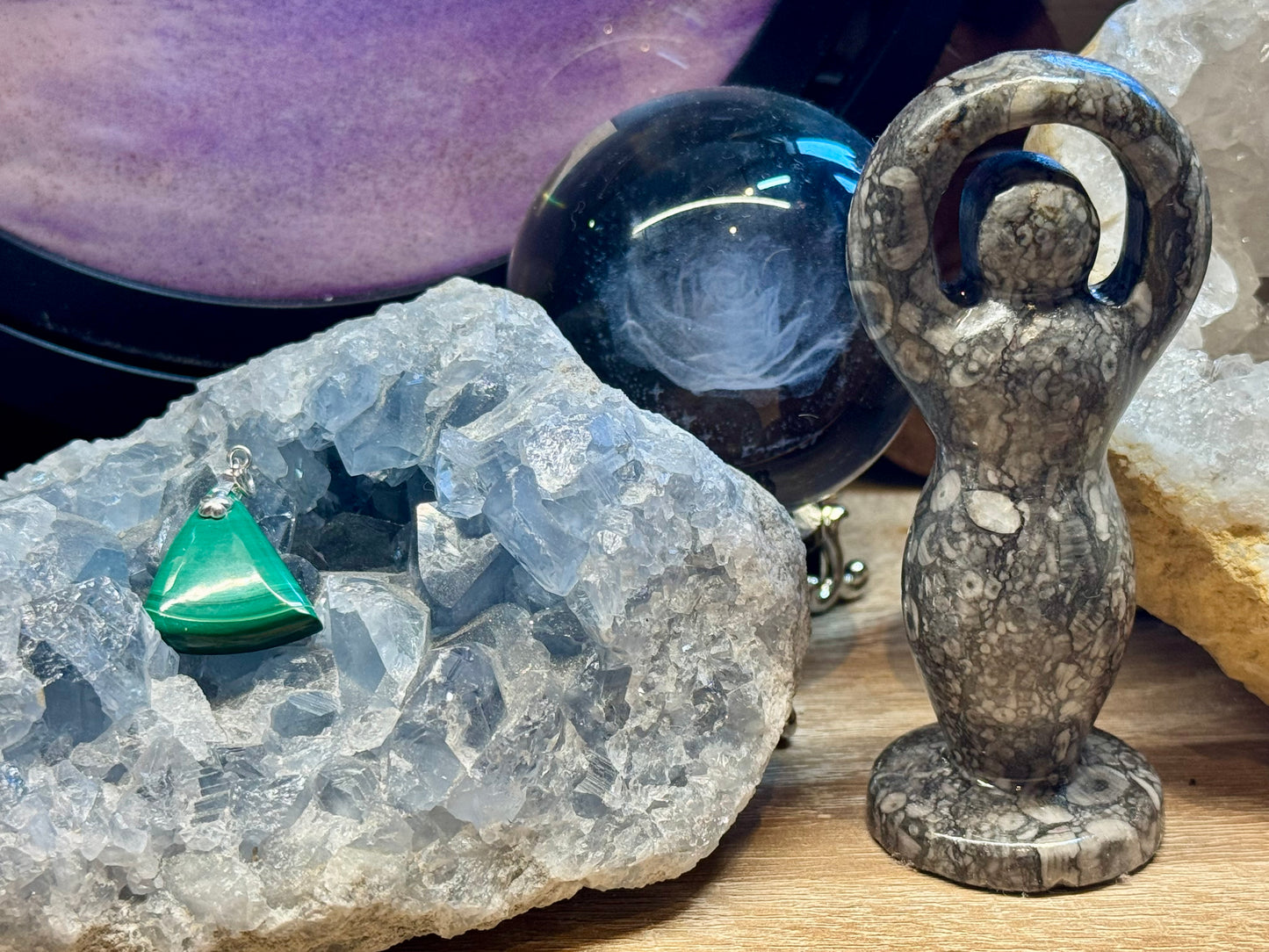 Pendentif de Malachite