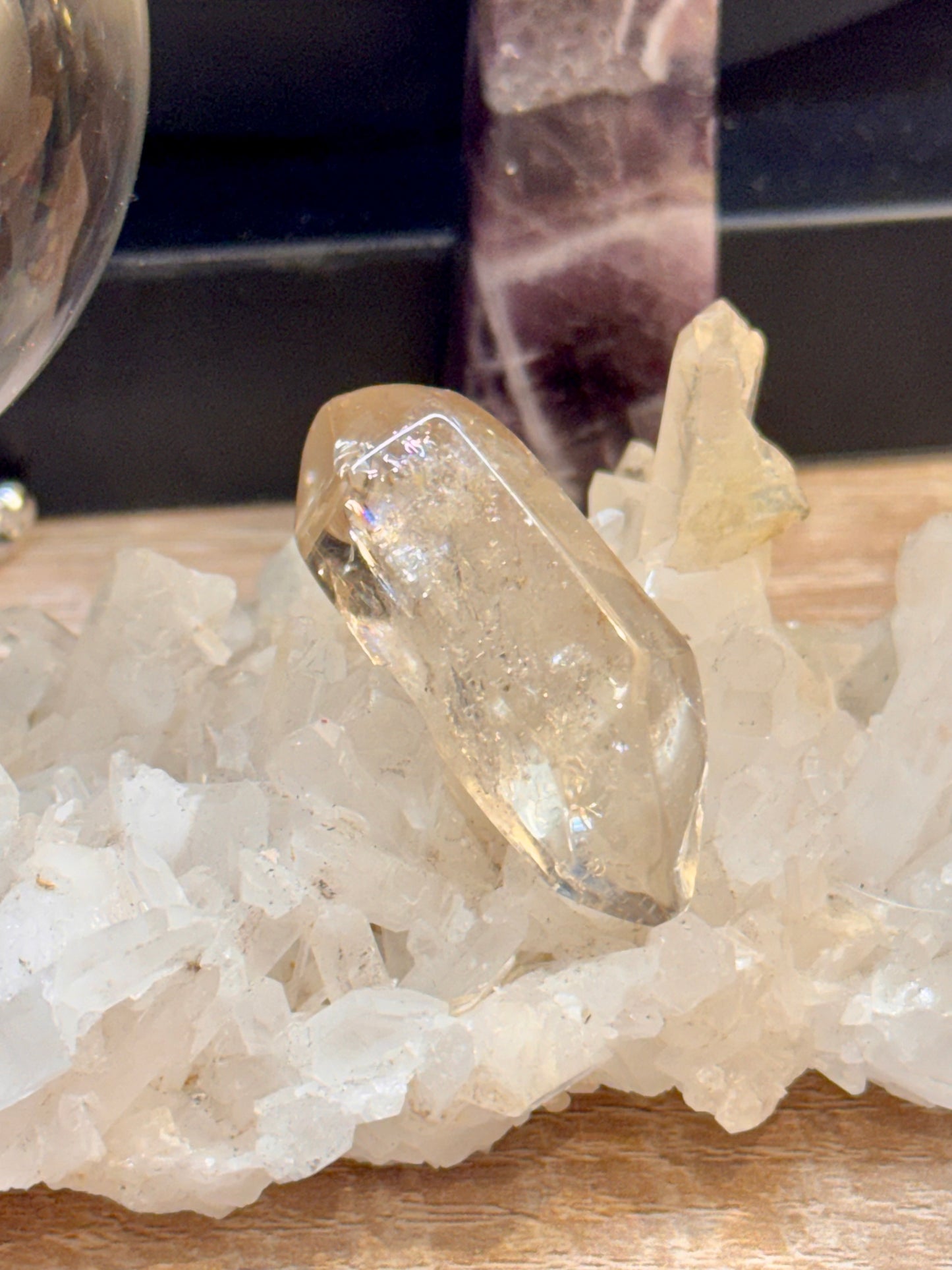 Pointes de citrine naturelles polies