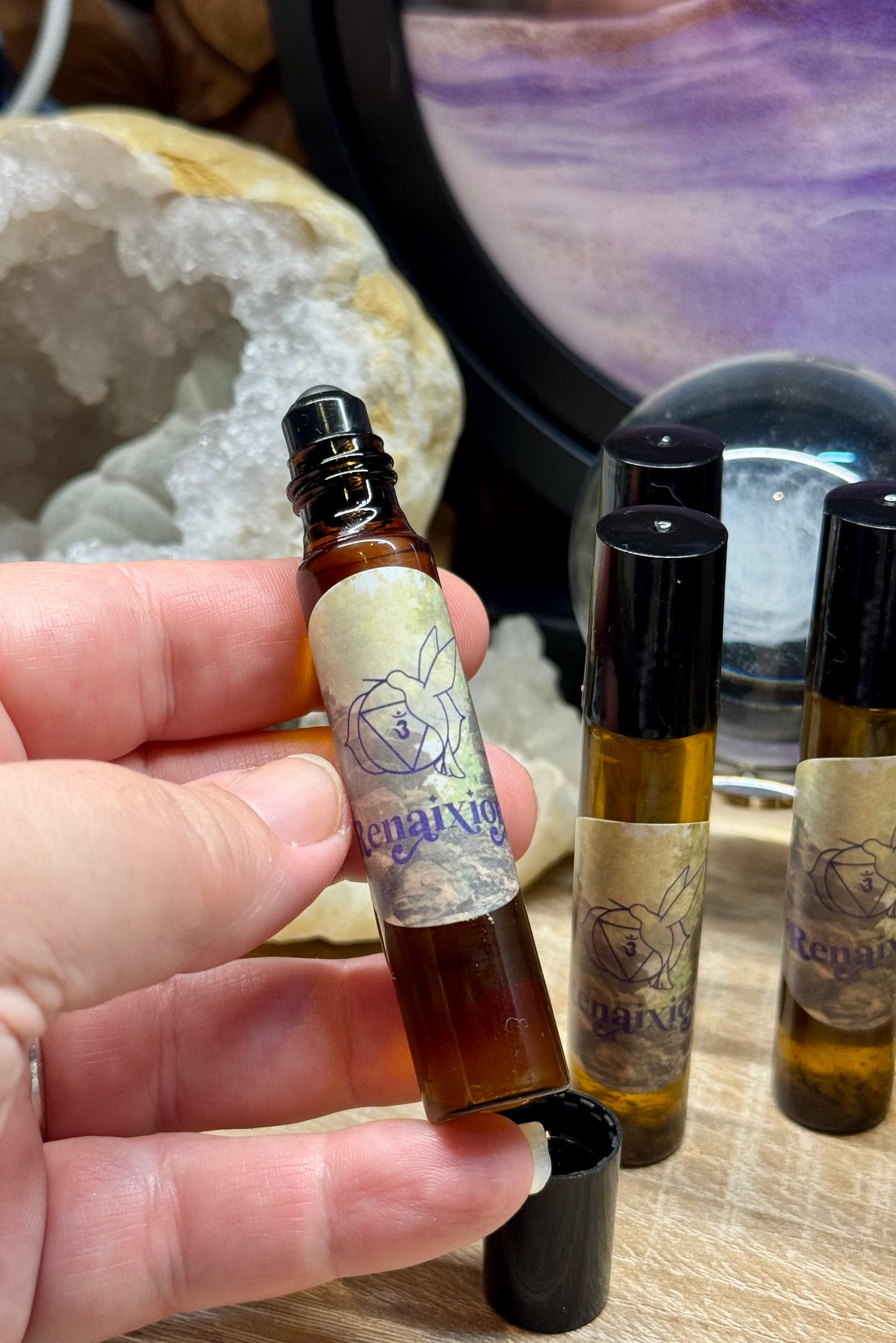 Roll’on d’huile sacrée Rose Noire