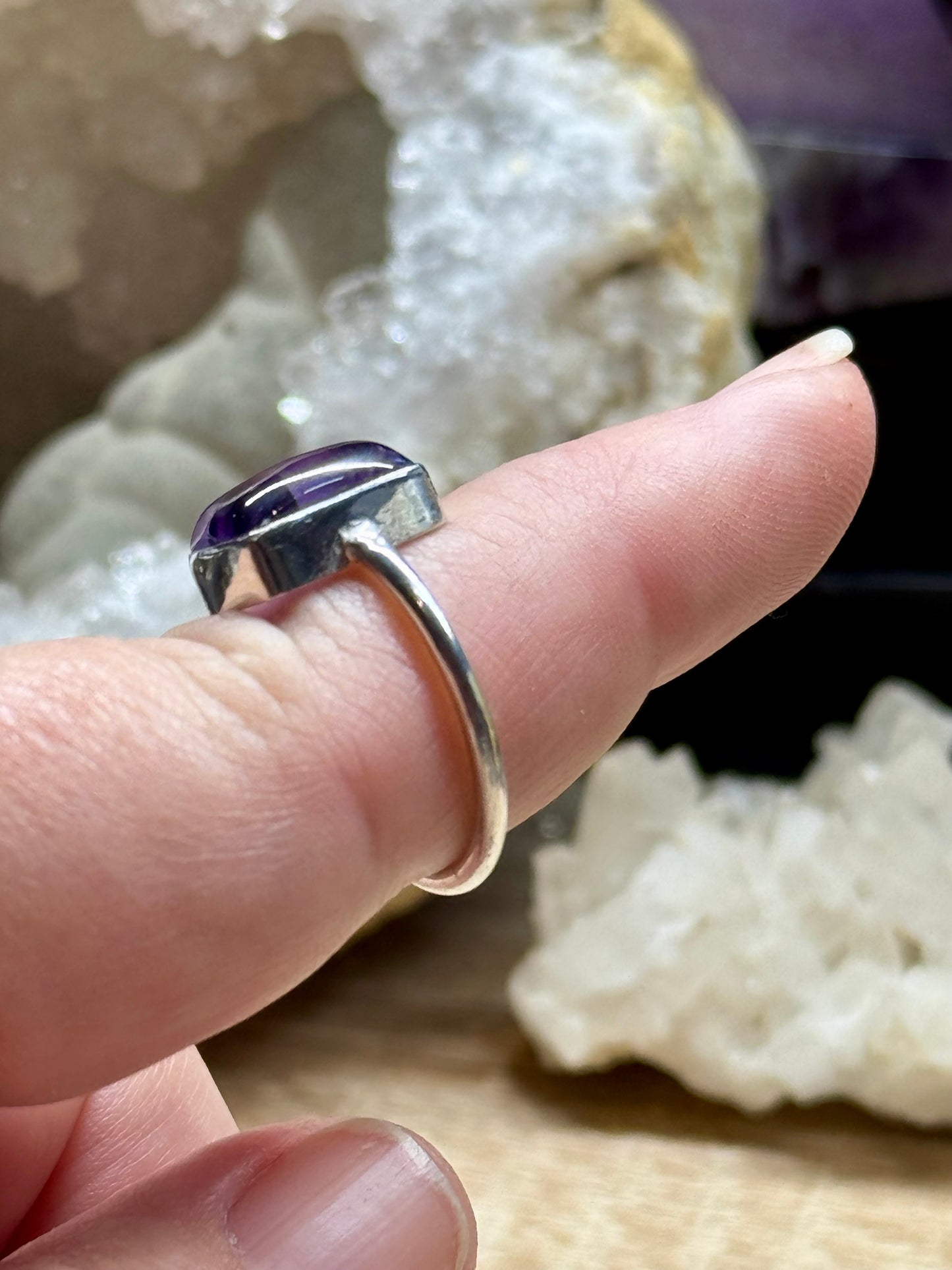 Bague Améthyste en argent