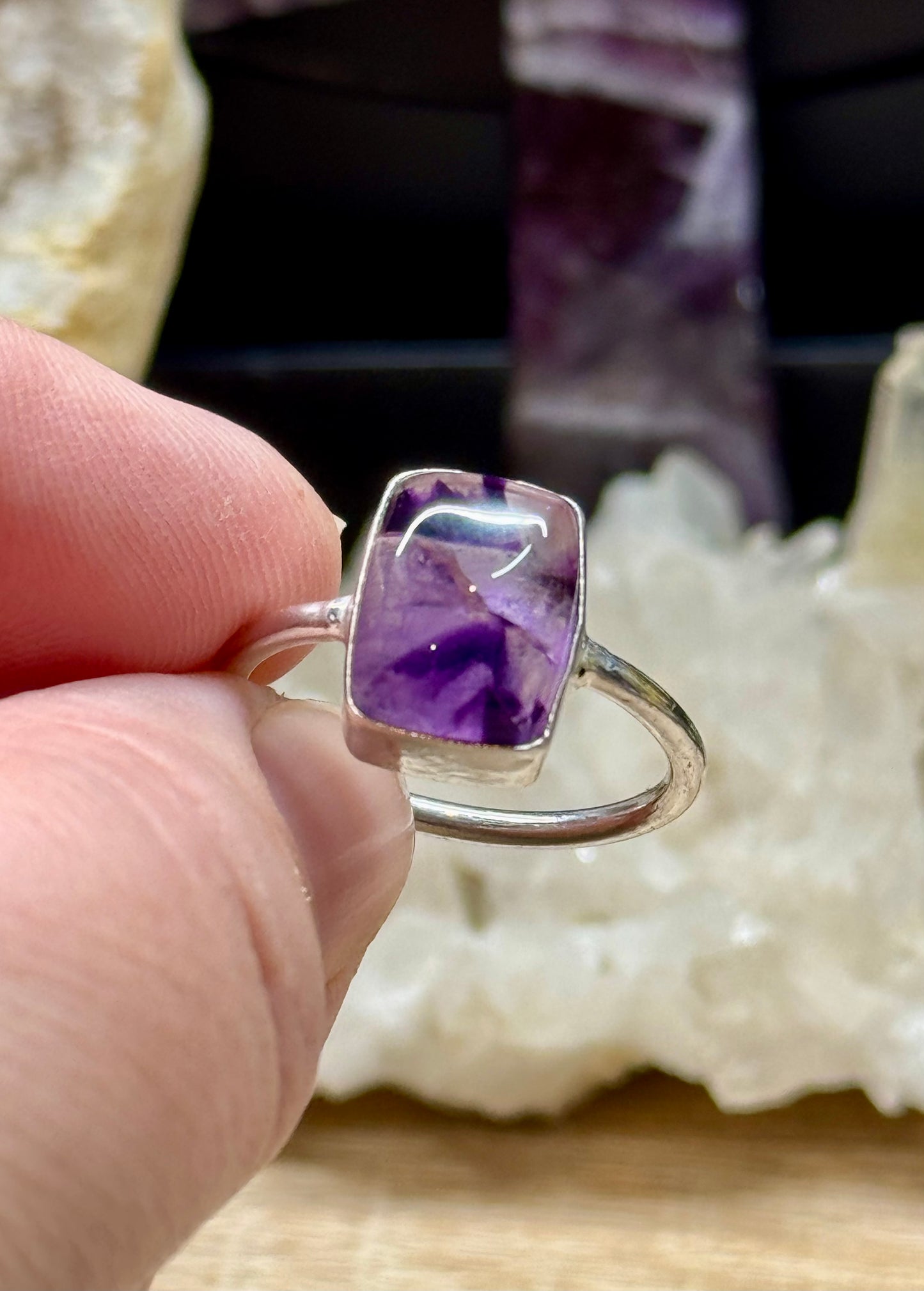 Bague Améthyste en argent