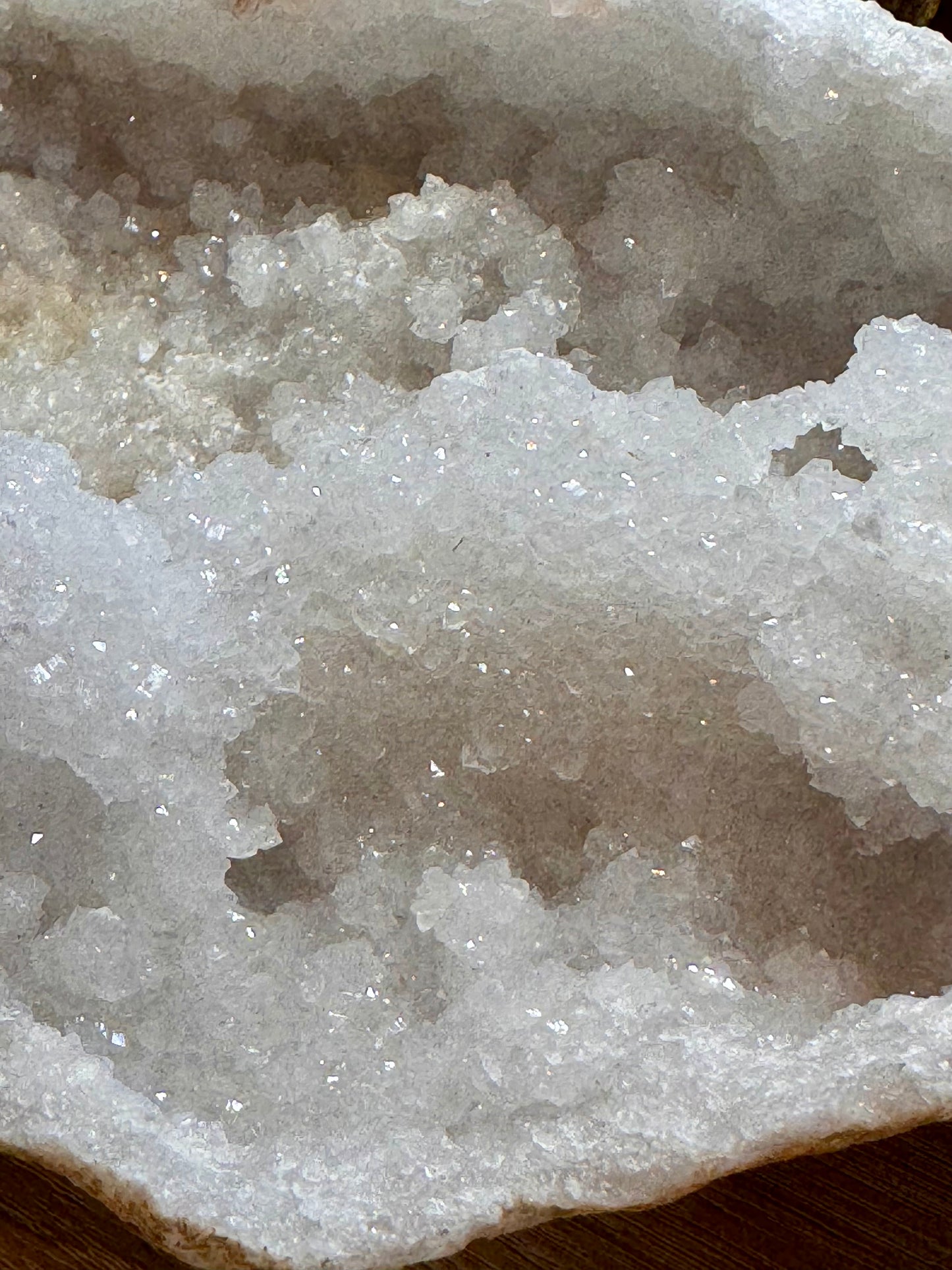 Géode de Quartz Blanc