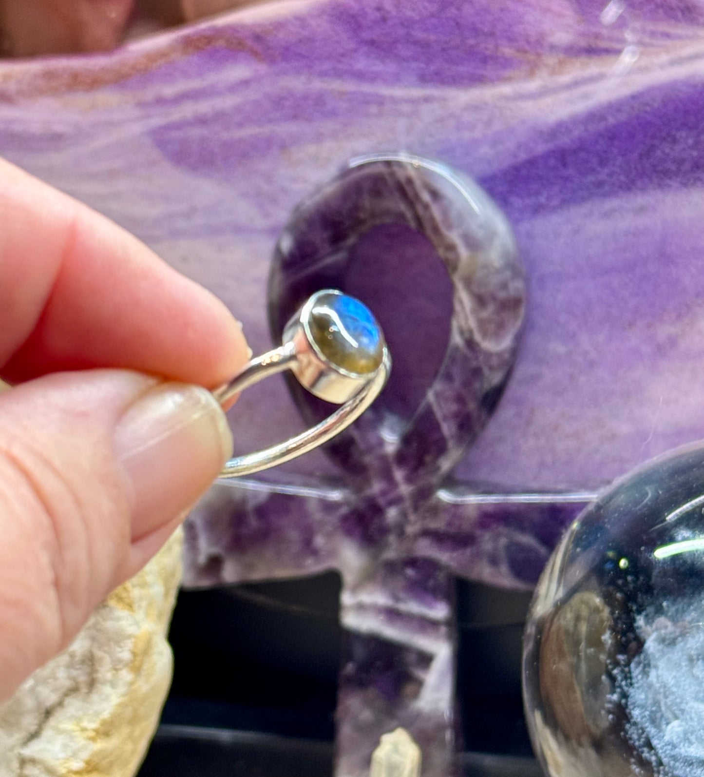 Bague en argent - Labradorite