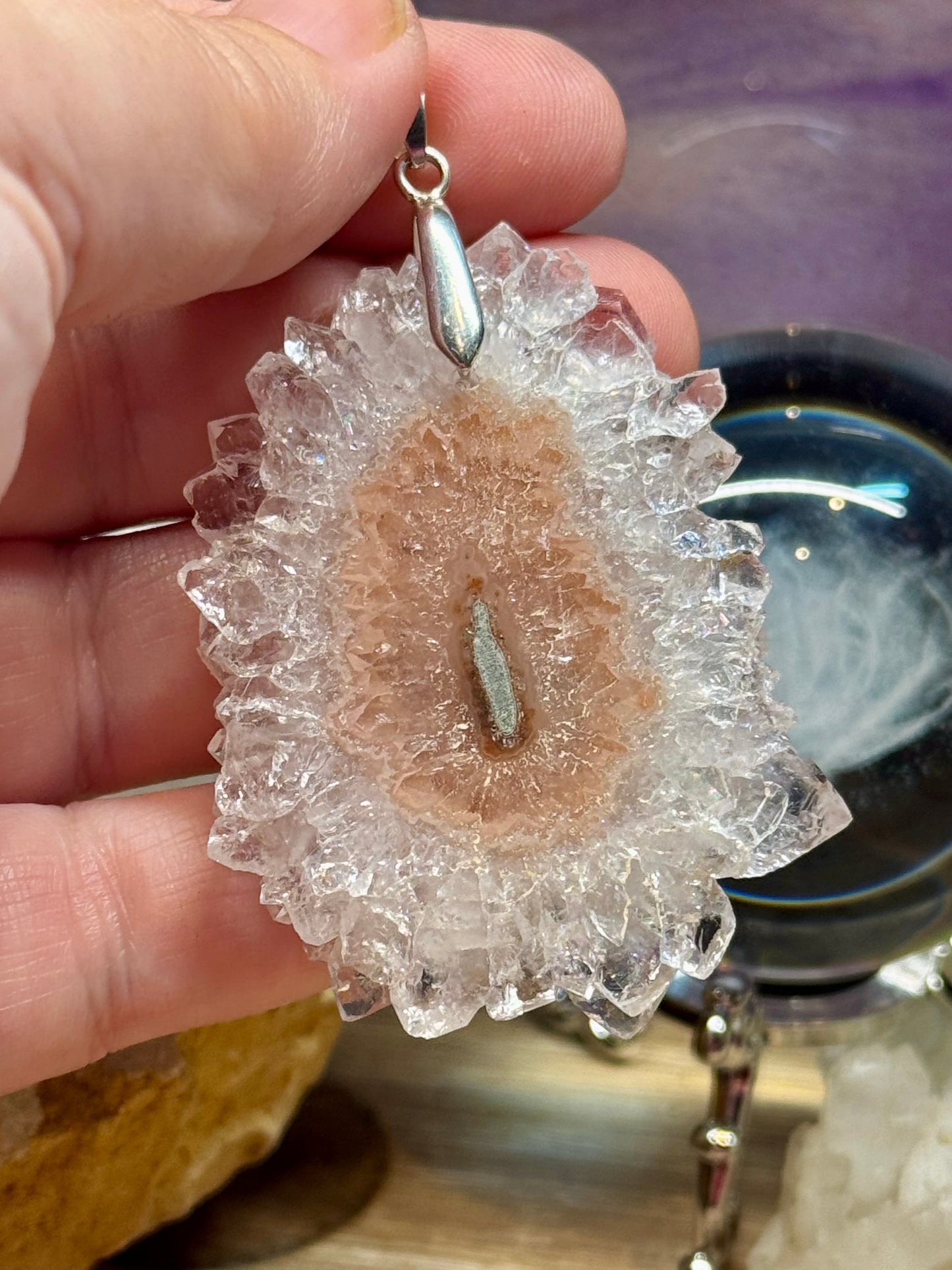 Pendentif de Quartz Cristal