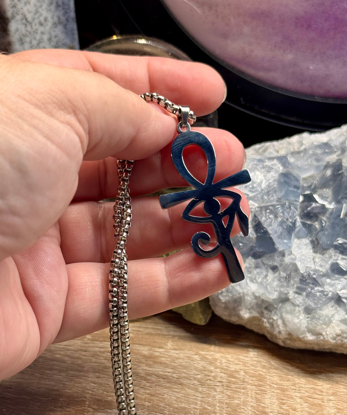 Collier Croix de Ânkh et Oeil d’Horus