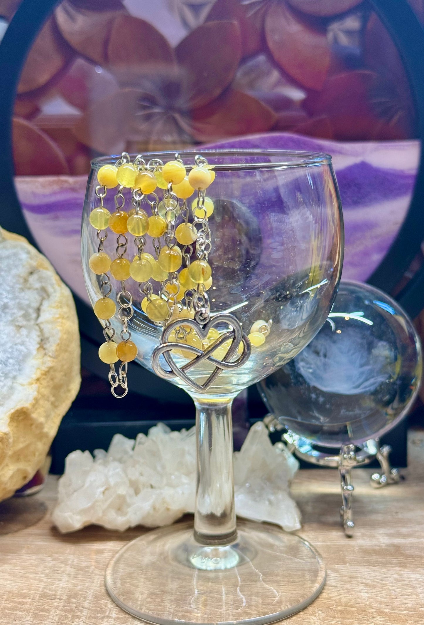 Rosaire en Opale Jaune