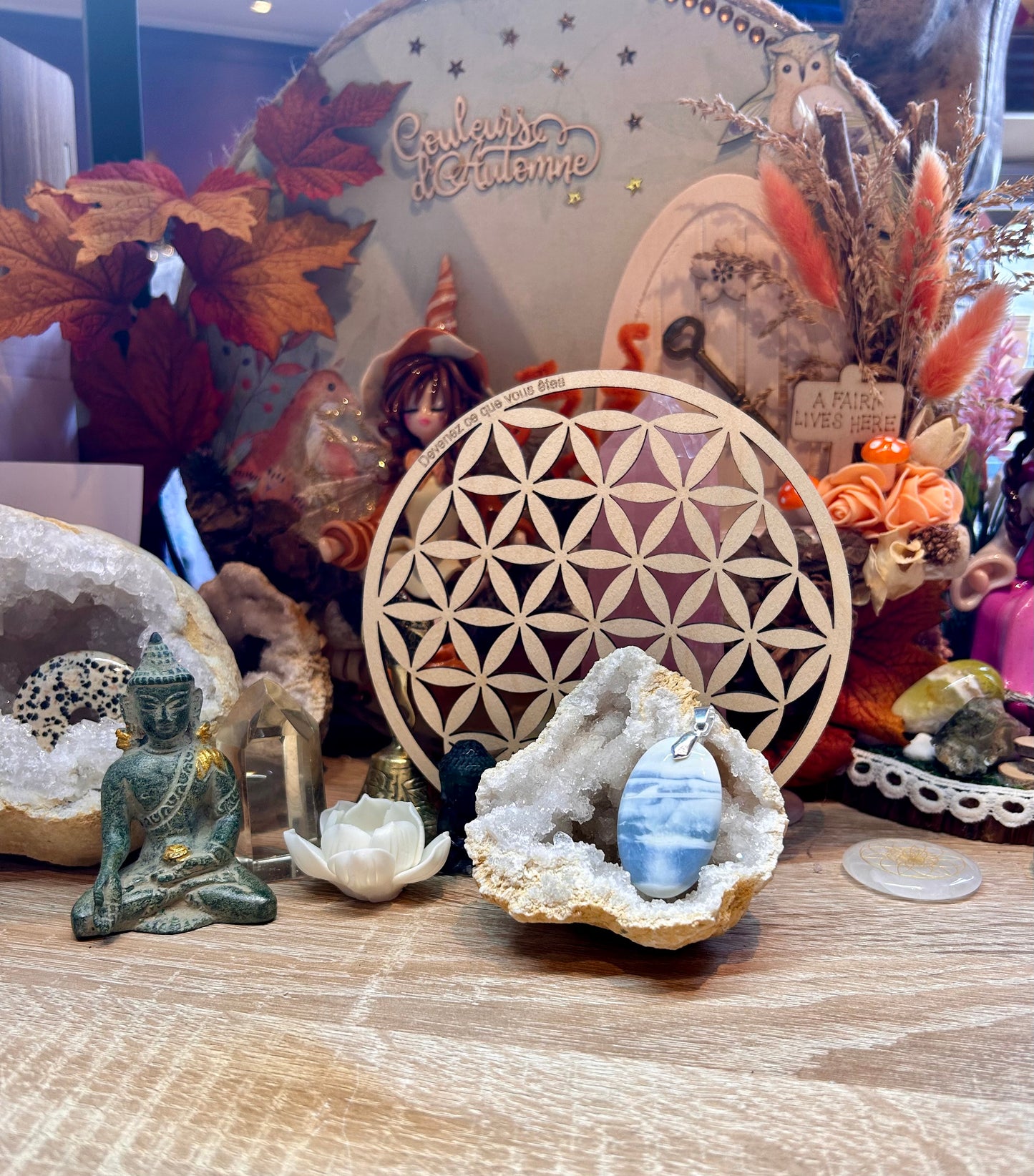 Pendentif d’opale bleue owyhee