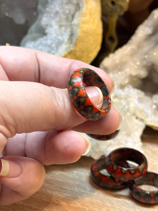 Bague fantaisie en bois