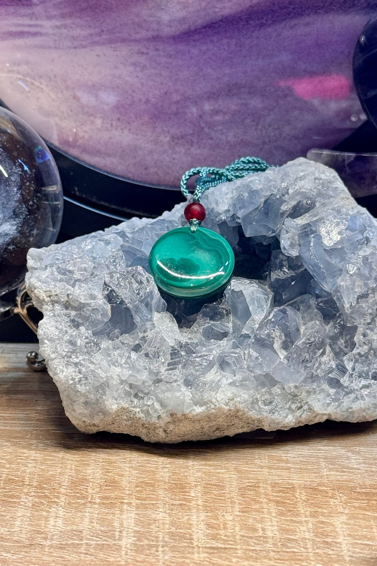 Collier ajustable Malachite 2