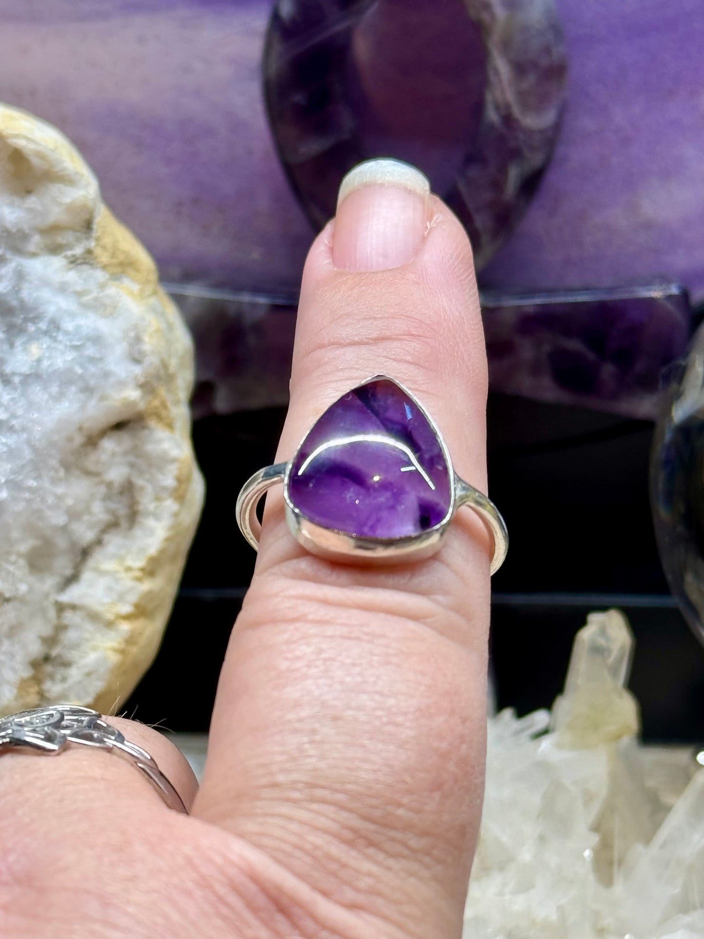 Bague Améthyste en argent