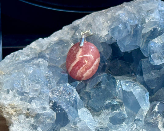 Pendentif de Rhodochrosite