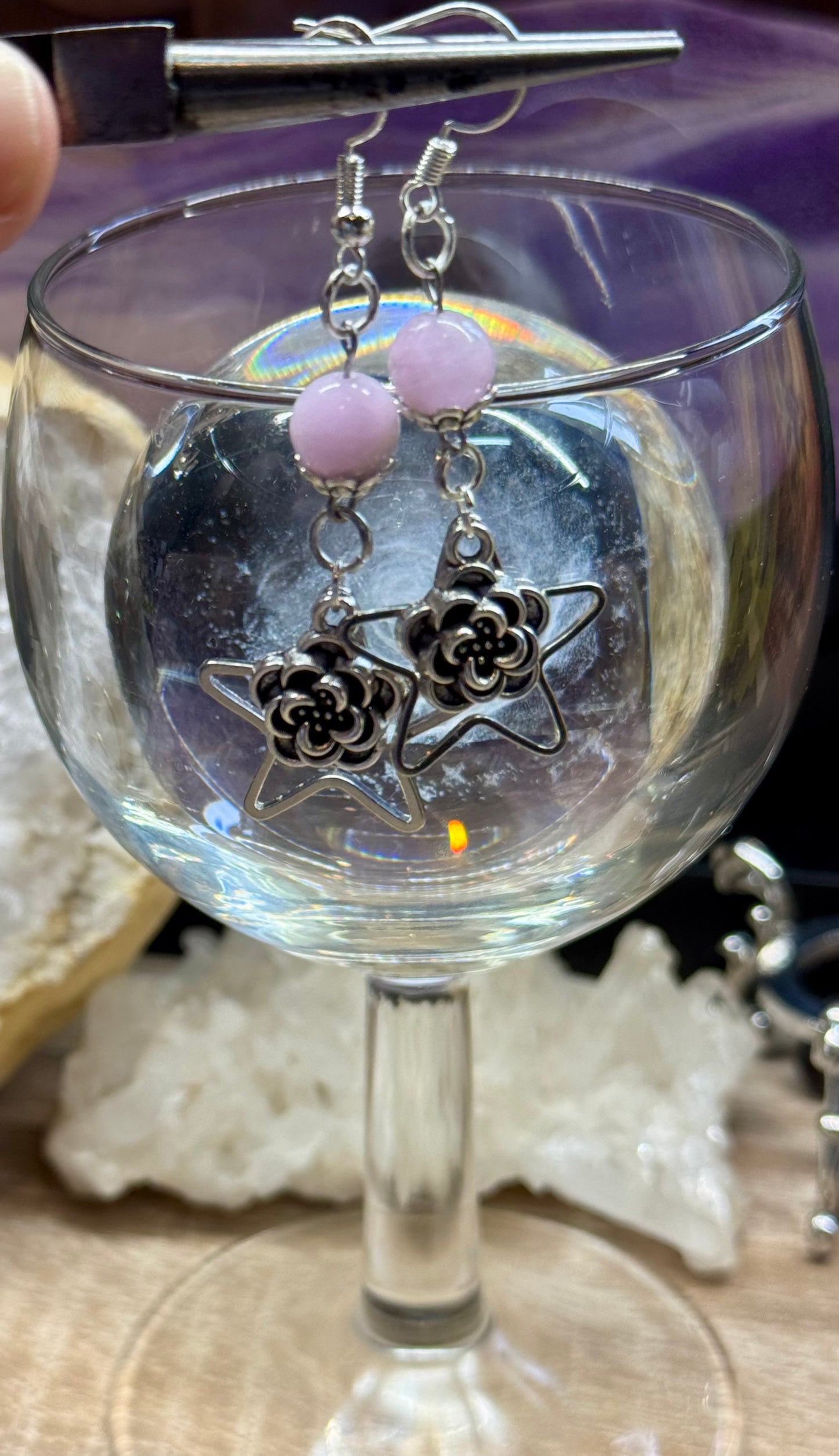 Boucles d’oreilles Kunzite