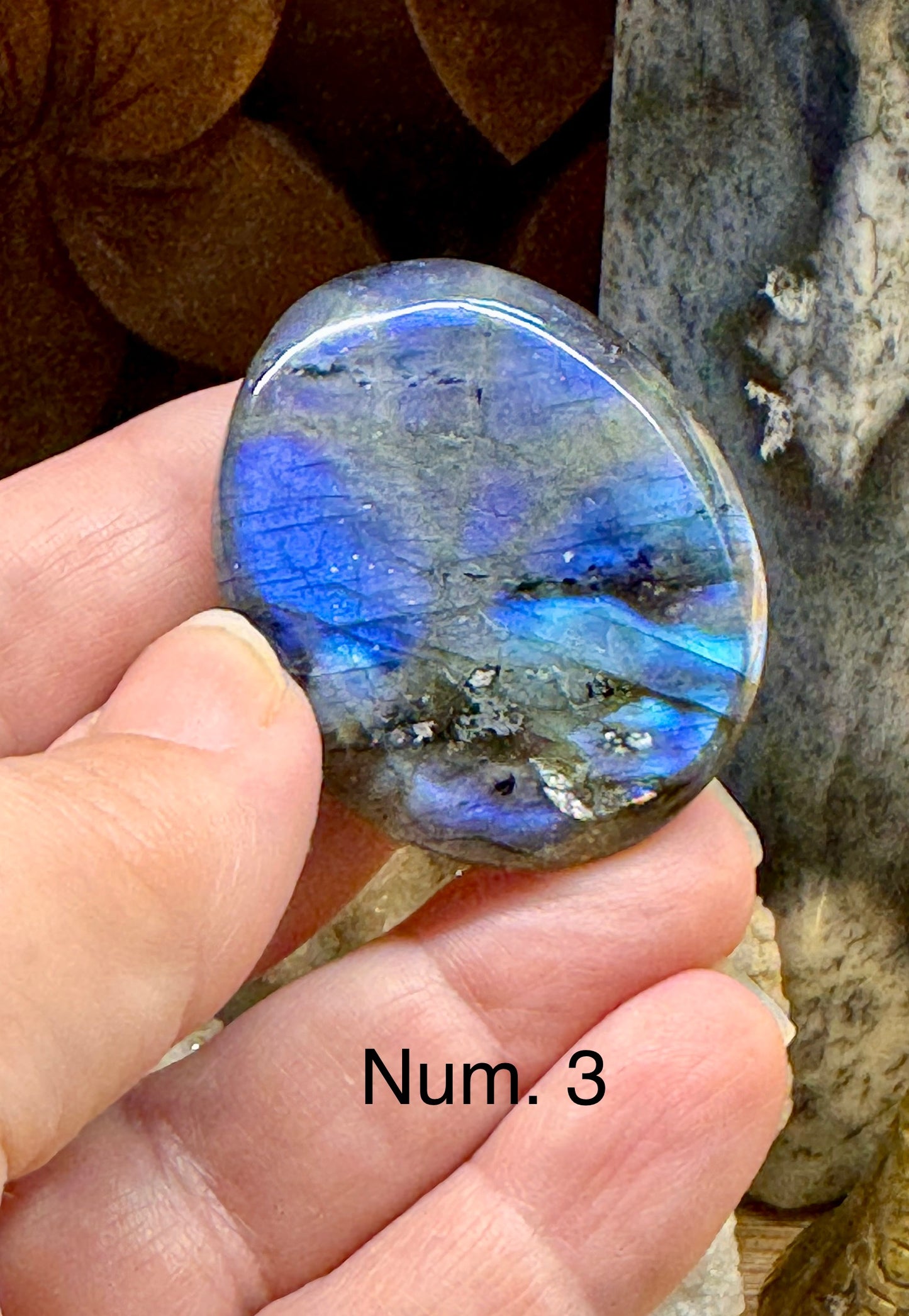 Pierre anti-stress labradorite
