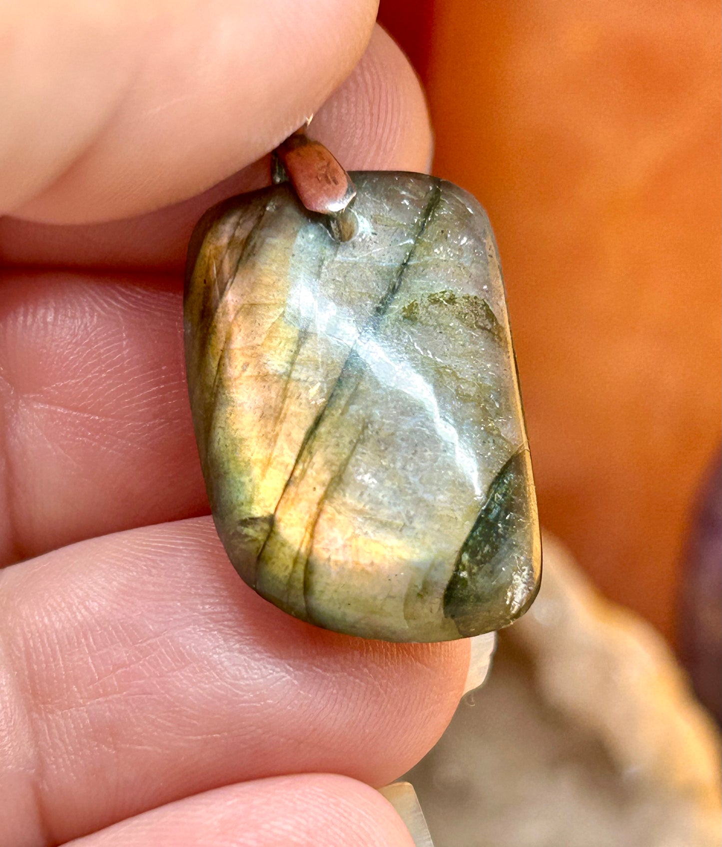 Pendentif de labradorite