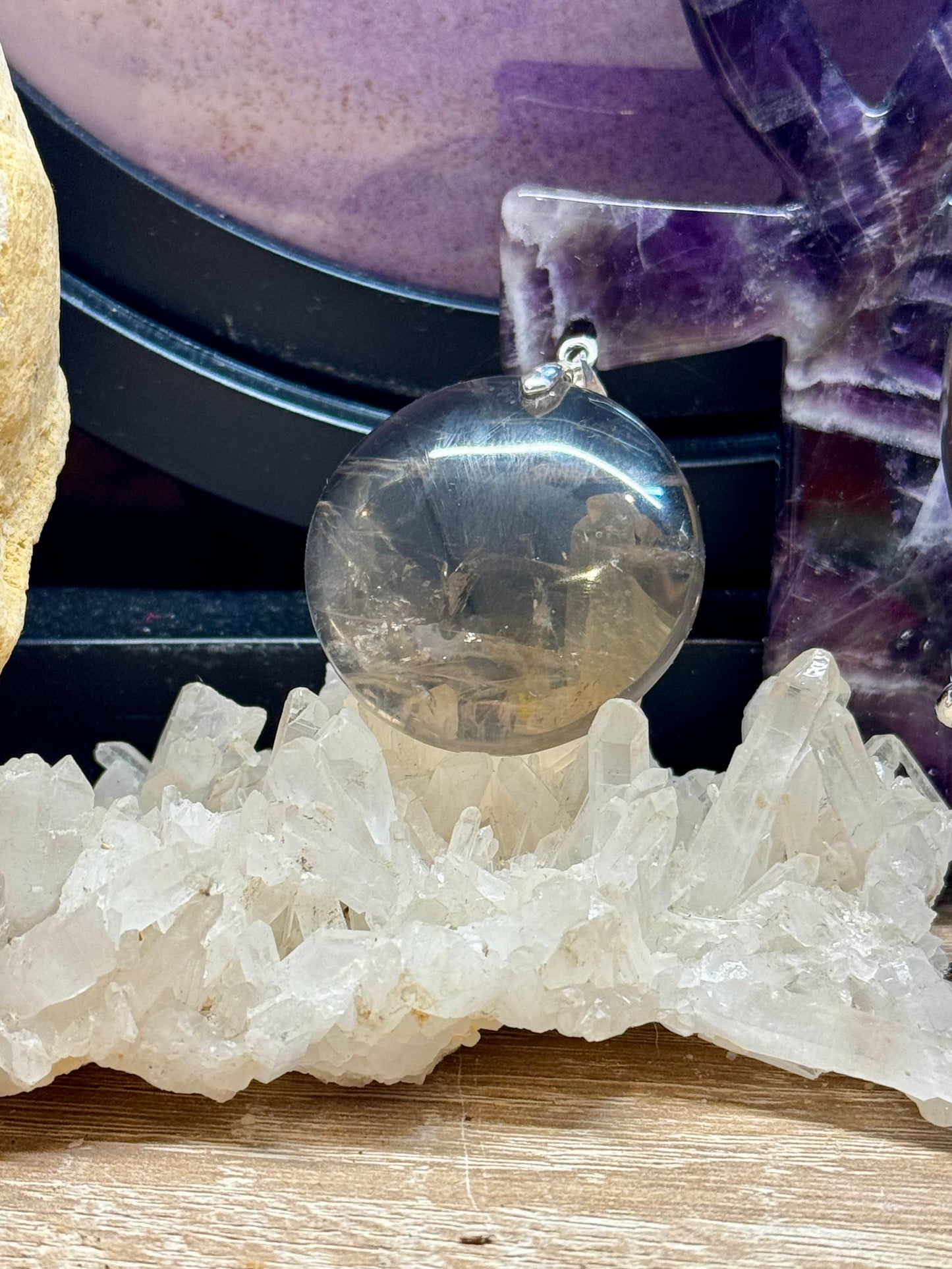 Pendentif de Quartz Fumé