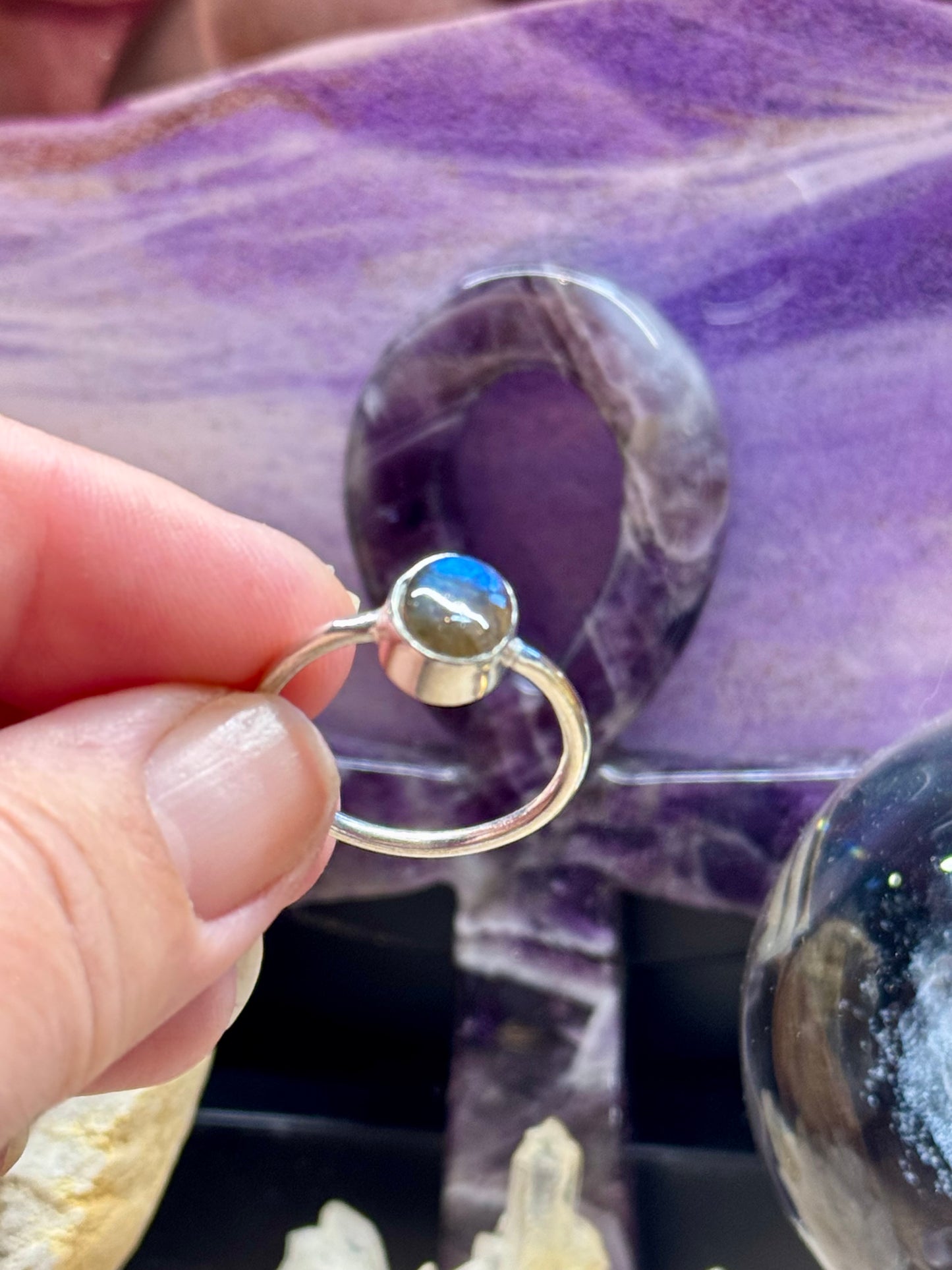 Bague en argent - Labradorite