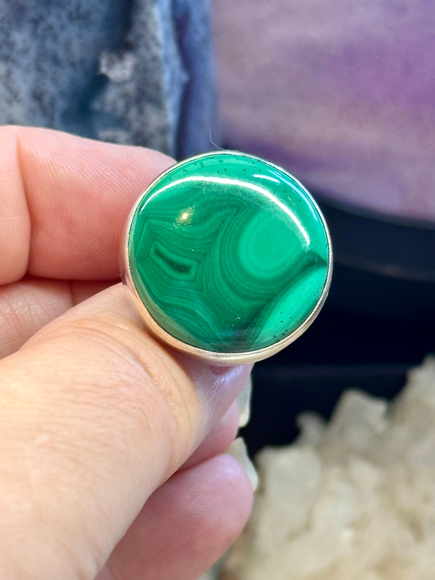 Bague Malachite T49