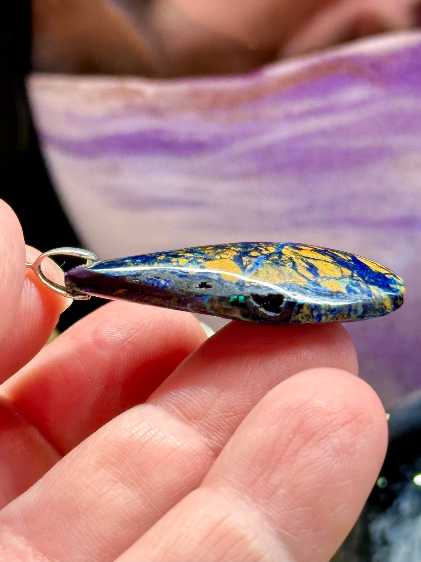 Pendentif d’azurite
