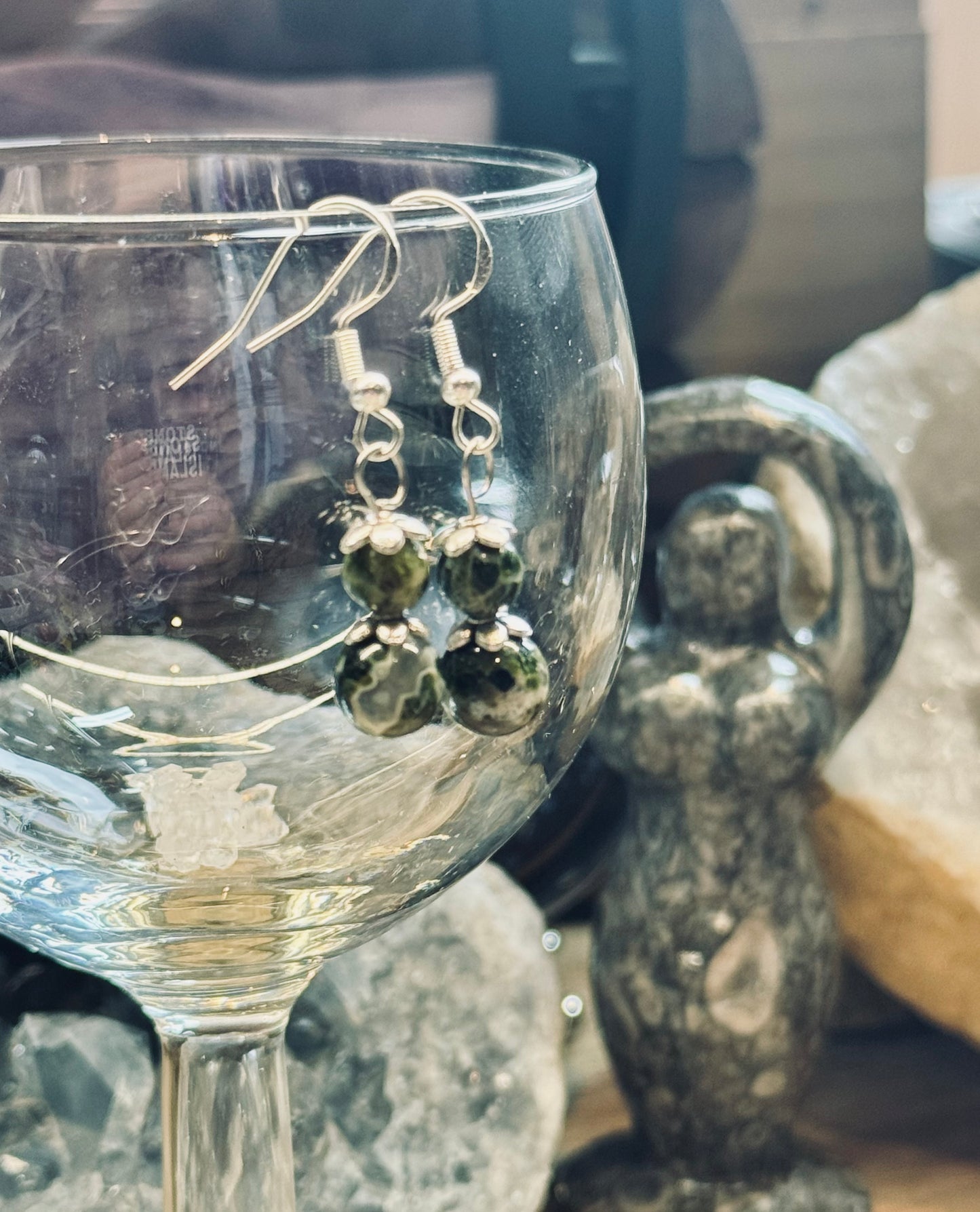 Boucles d’oreilles Tourmaline verte