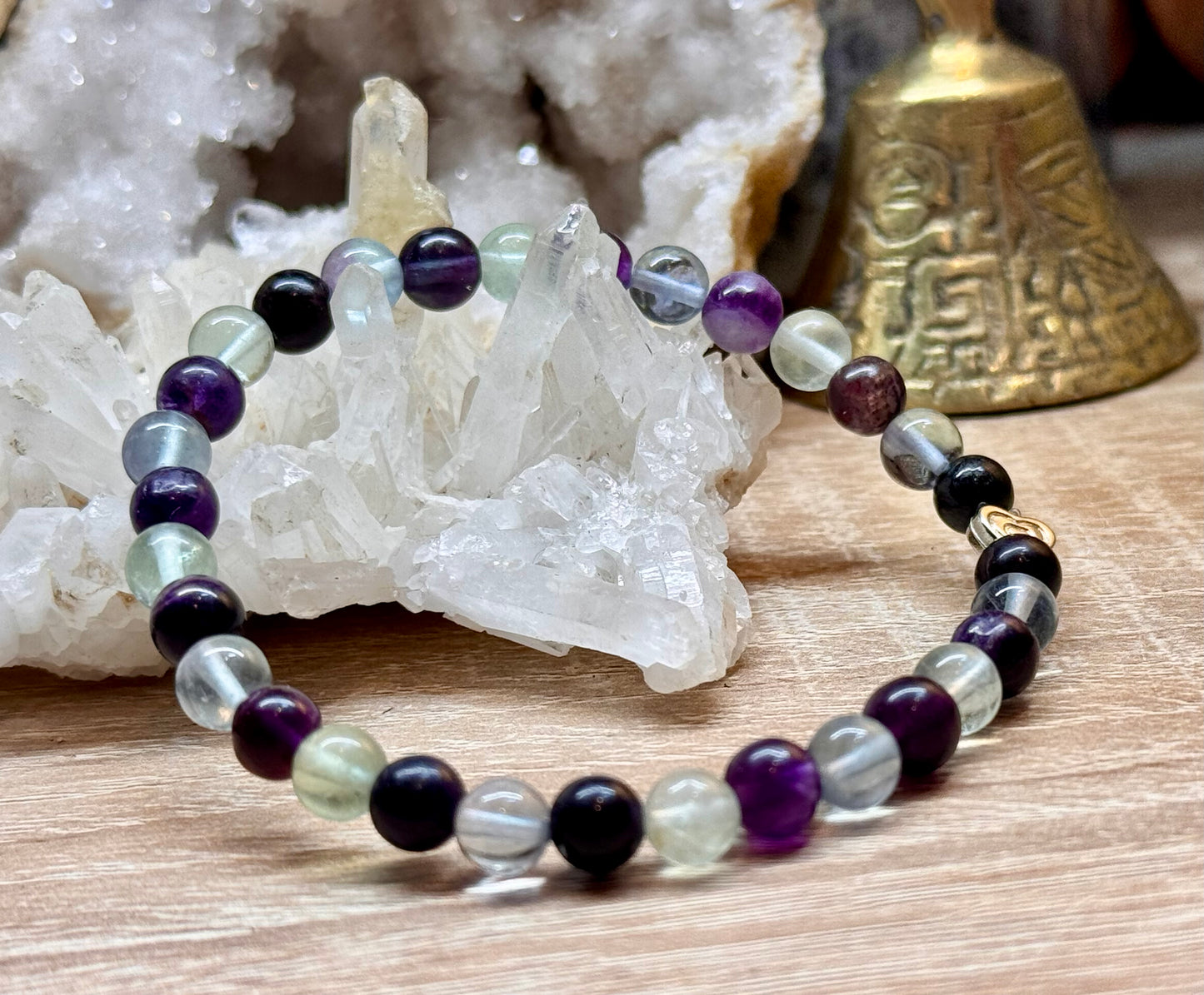 Bracelet de fluorine "Concentration et Liberté"