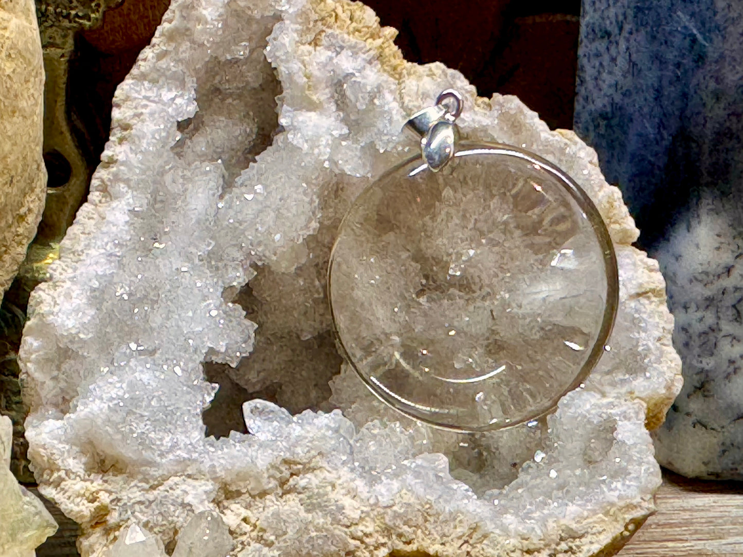 Pendentif de citrine naturelle