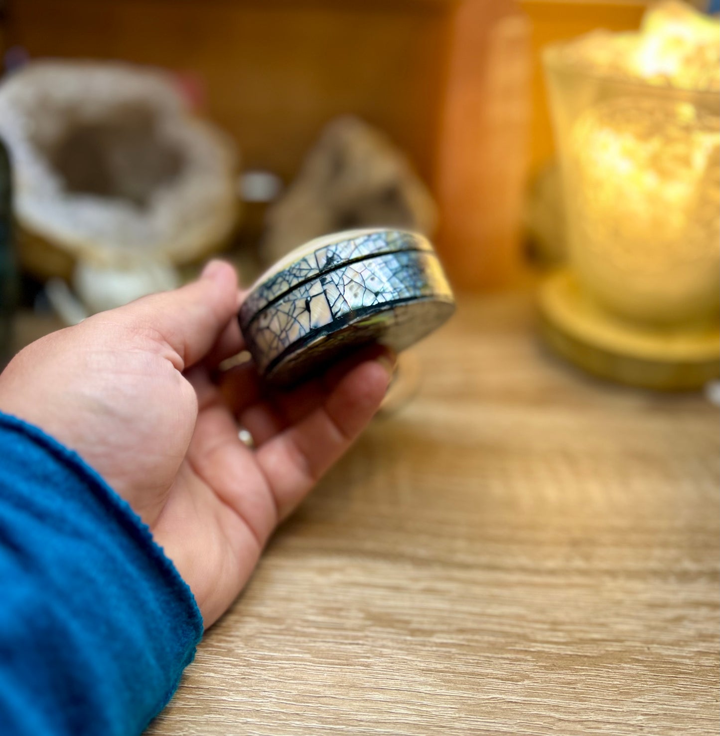 Boîte à bijoux coquillage et abalone