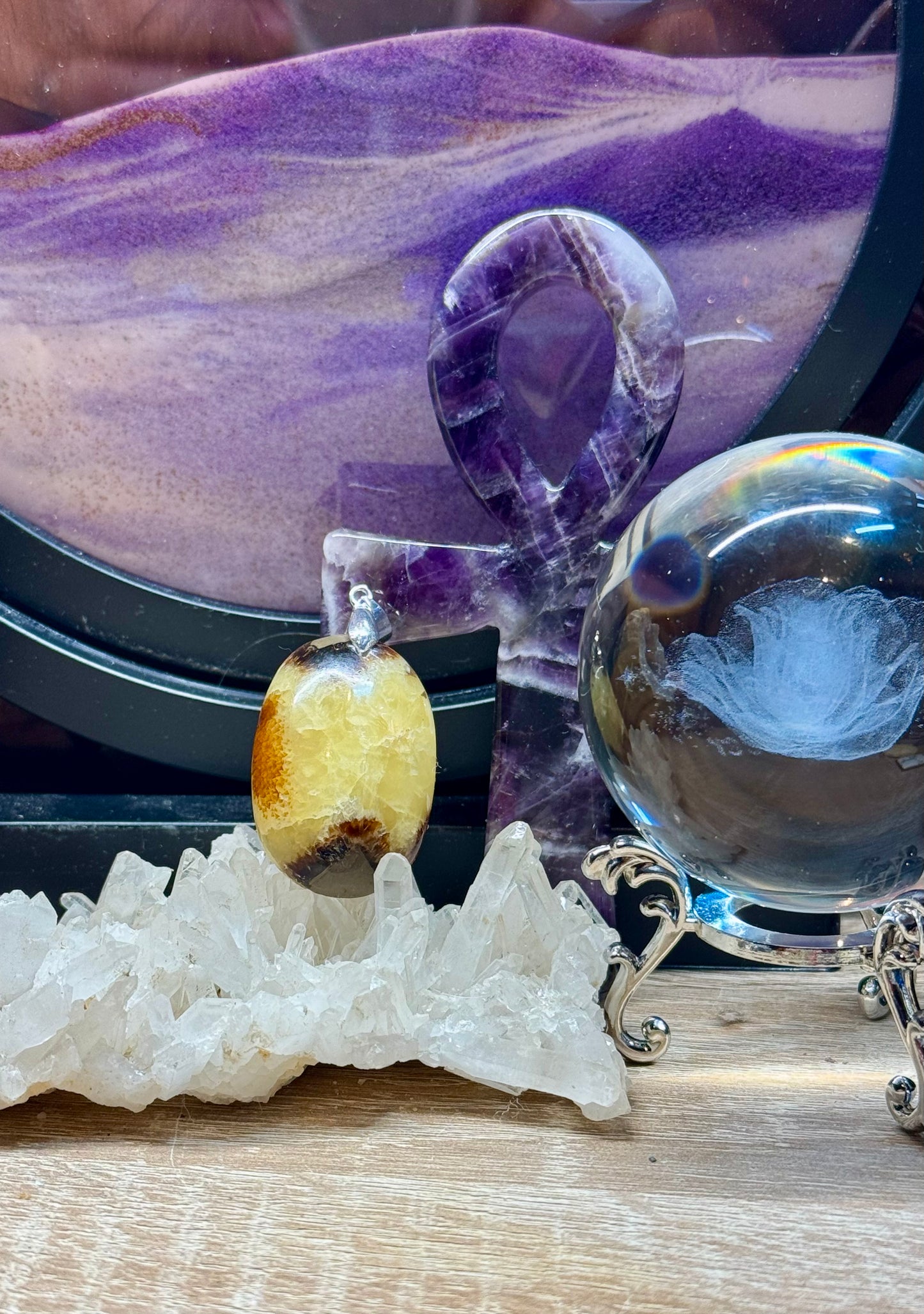 Pendentif de Septaria Sauvage