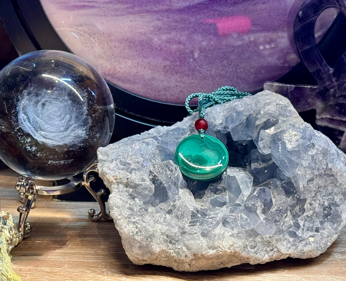 Collier ajustable Malachite 2