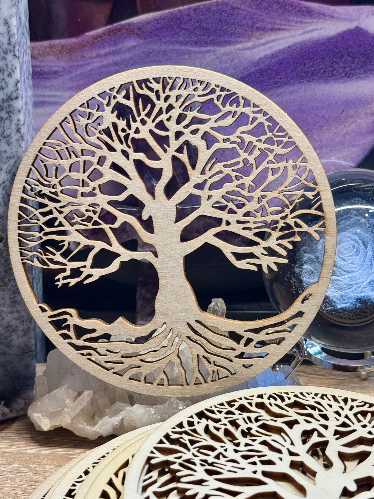 Rond Arbre de vie en bois