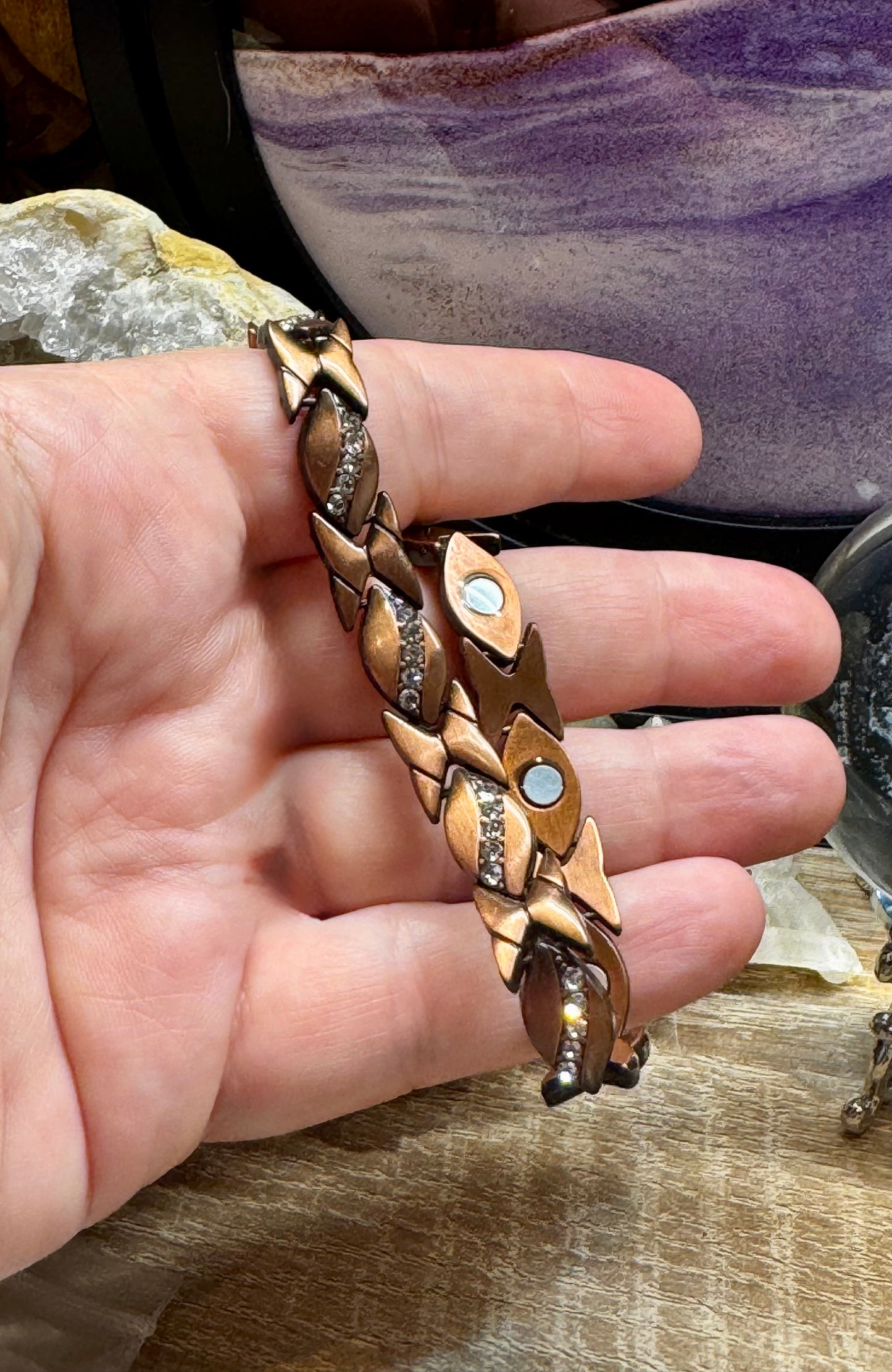 Bracelet magnétique en cuivre