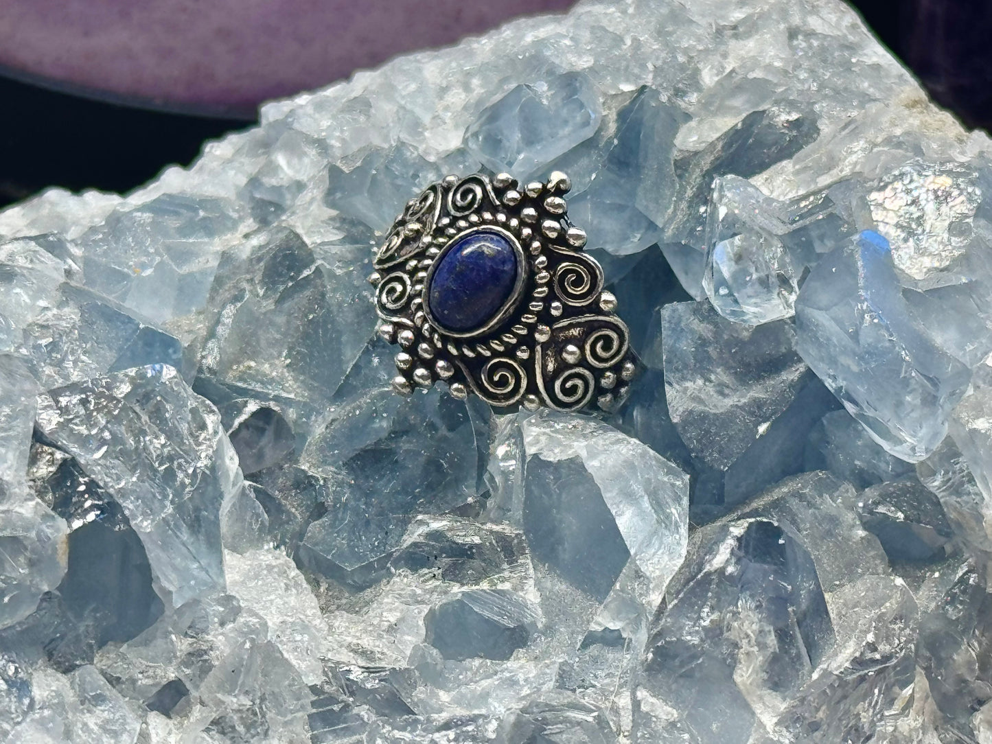 Bague de Lapis-lazuli T57