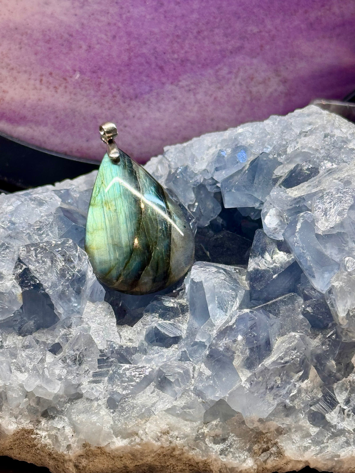 Pendentif de Labradorite goutte