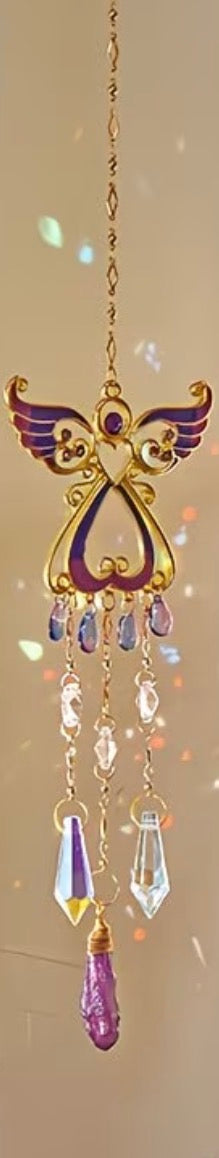 Capteur solaire Ange violet