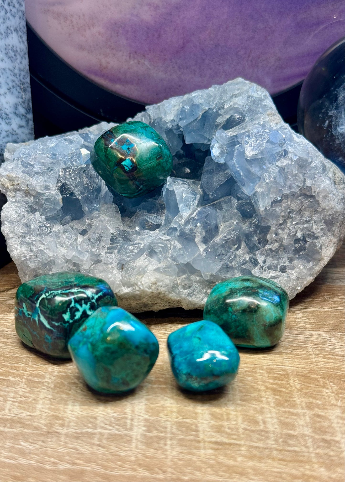 Pierres roulées de Chrysocolle