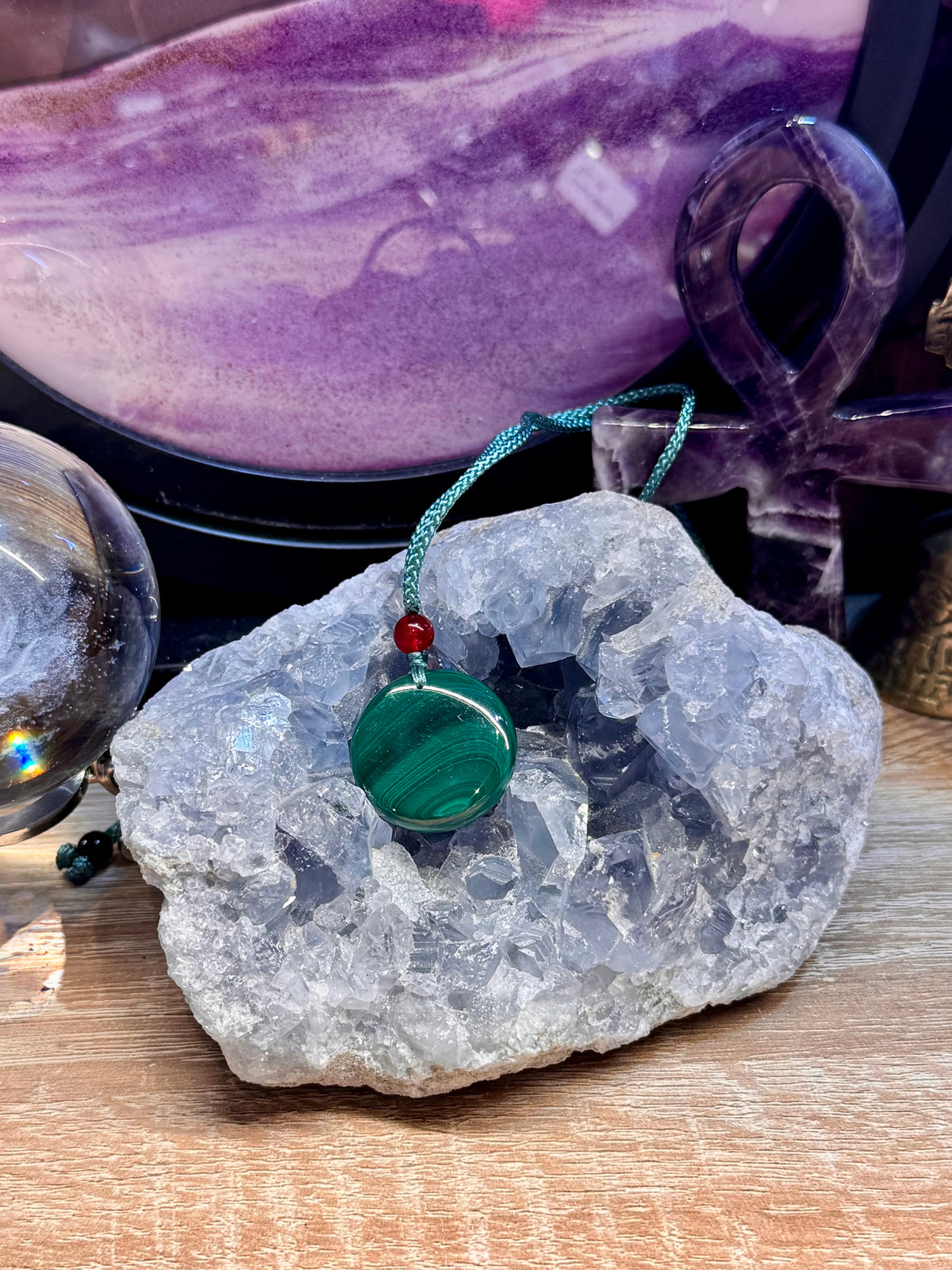 Collier ajustable Malachite 1