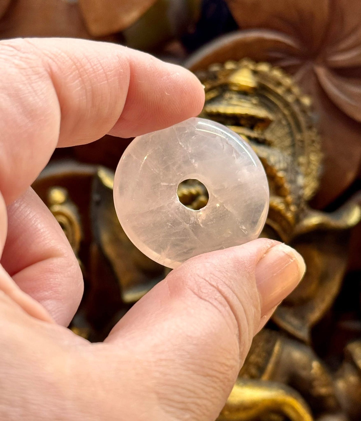 Donut de quartz rose