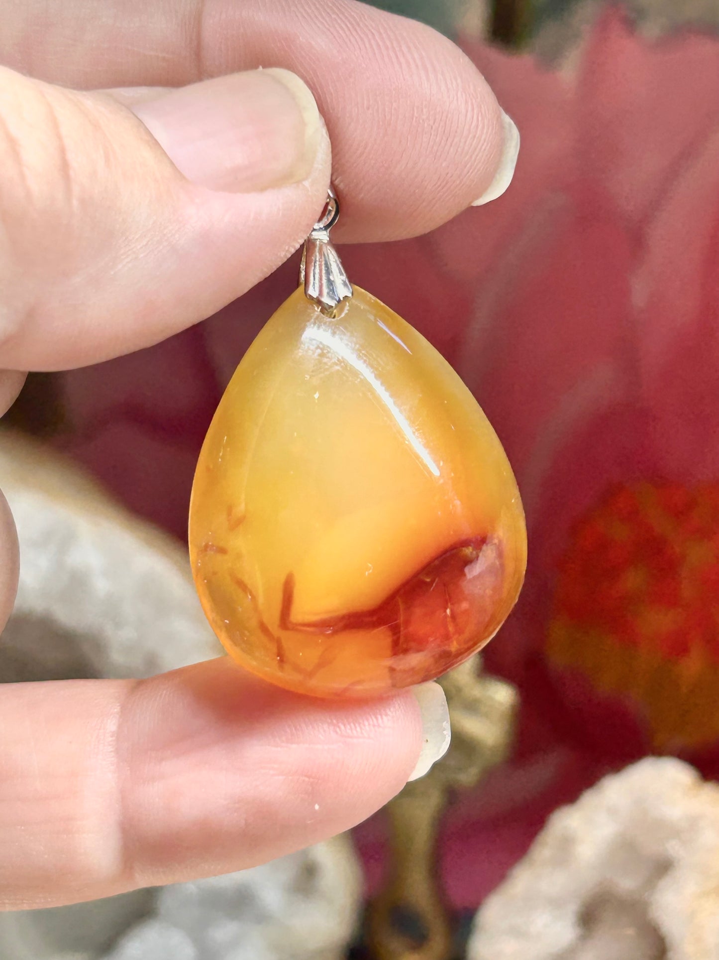 Pendentif de cornaline