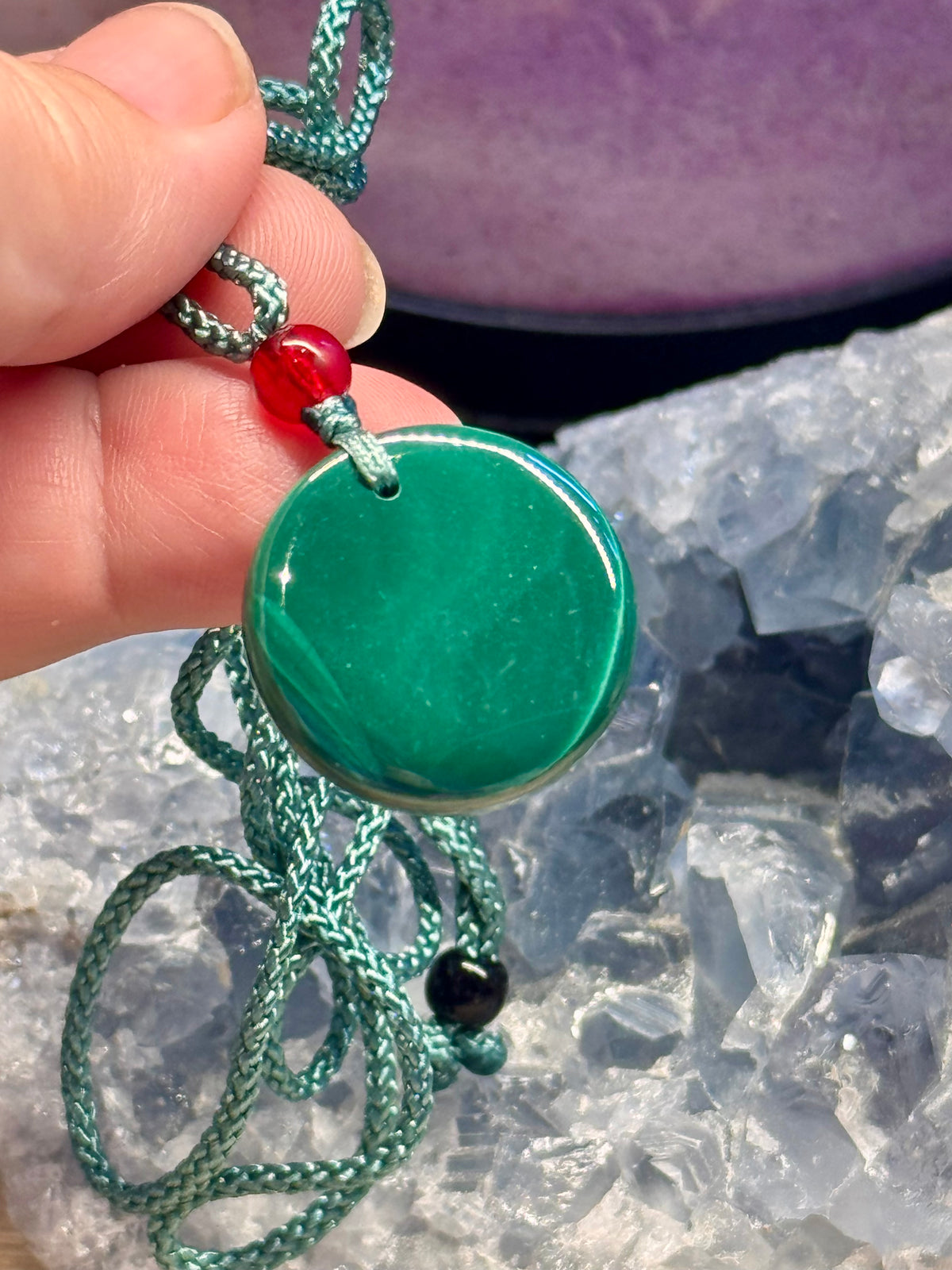 Collier ajustable Malachite 2