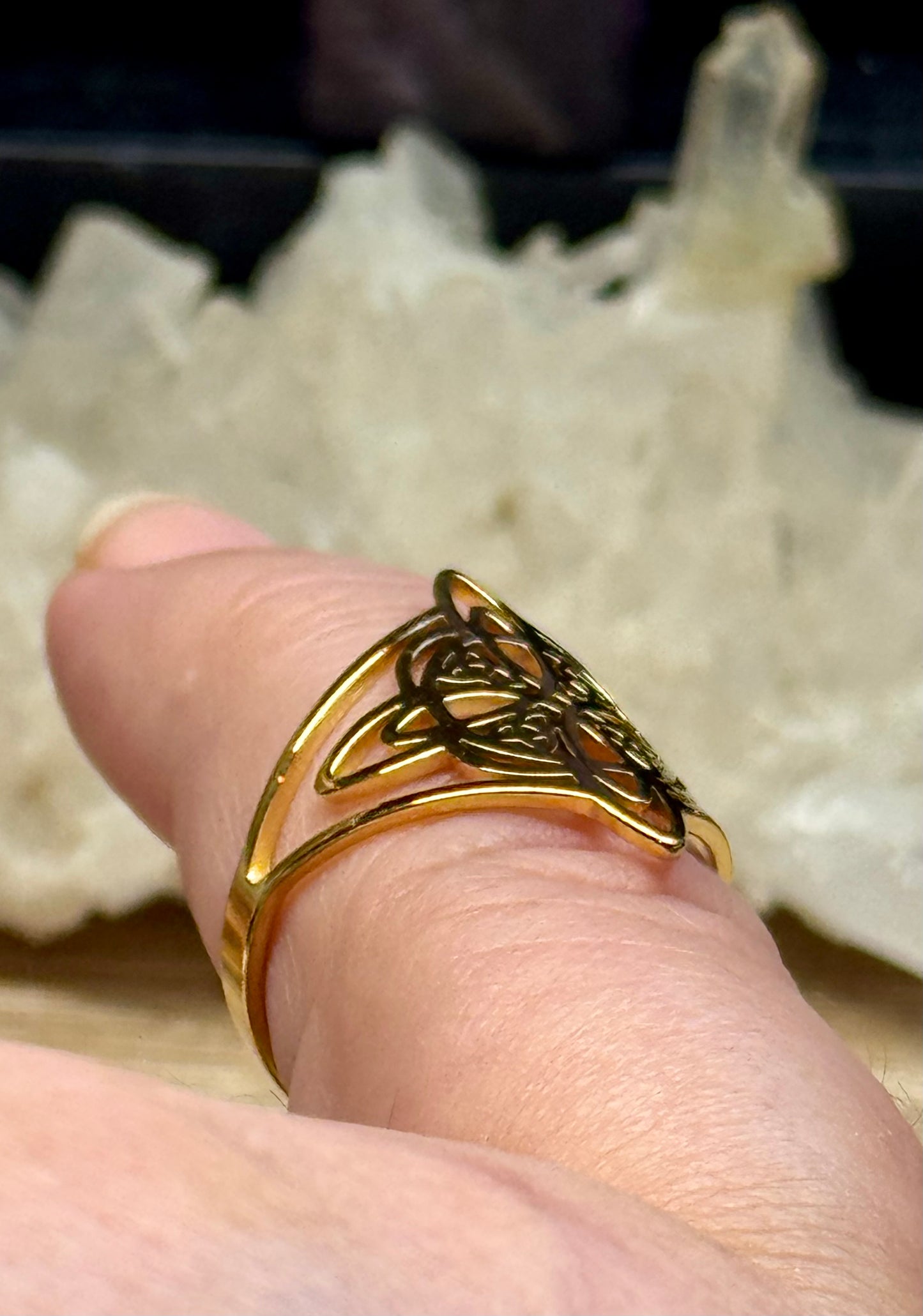 Bague Noeud de Sorcière T59 - doré