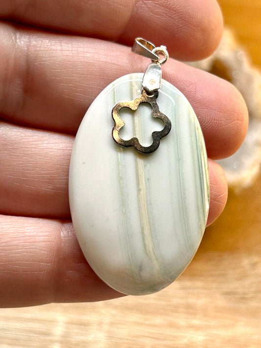 Pendentif d’agate crasy lace